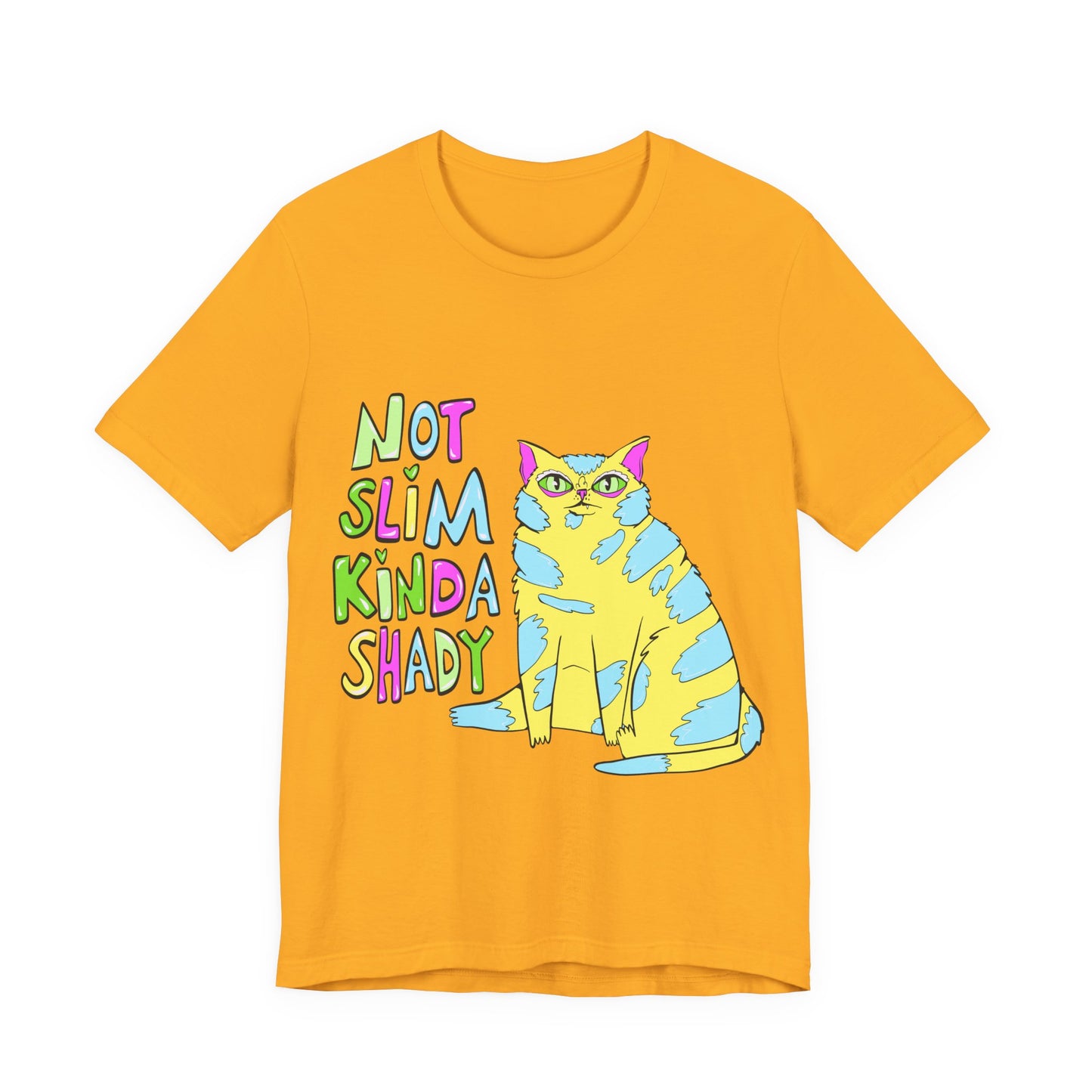 Not Slim Kinda Shady Unisex Jersey Short Sleeve Tee