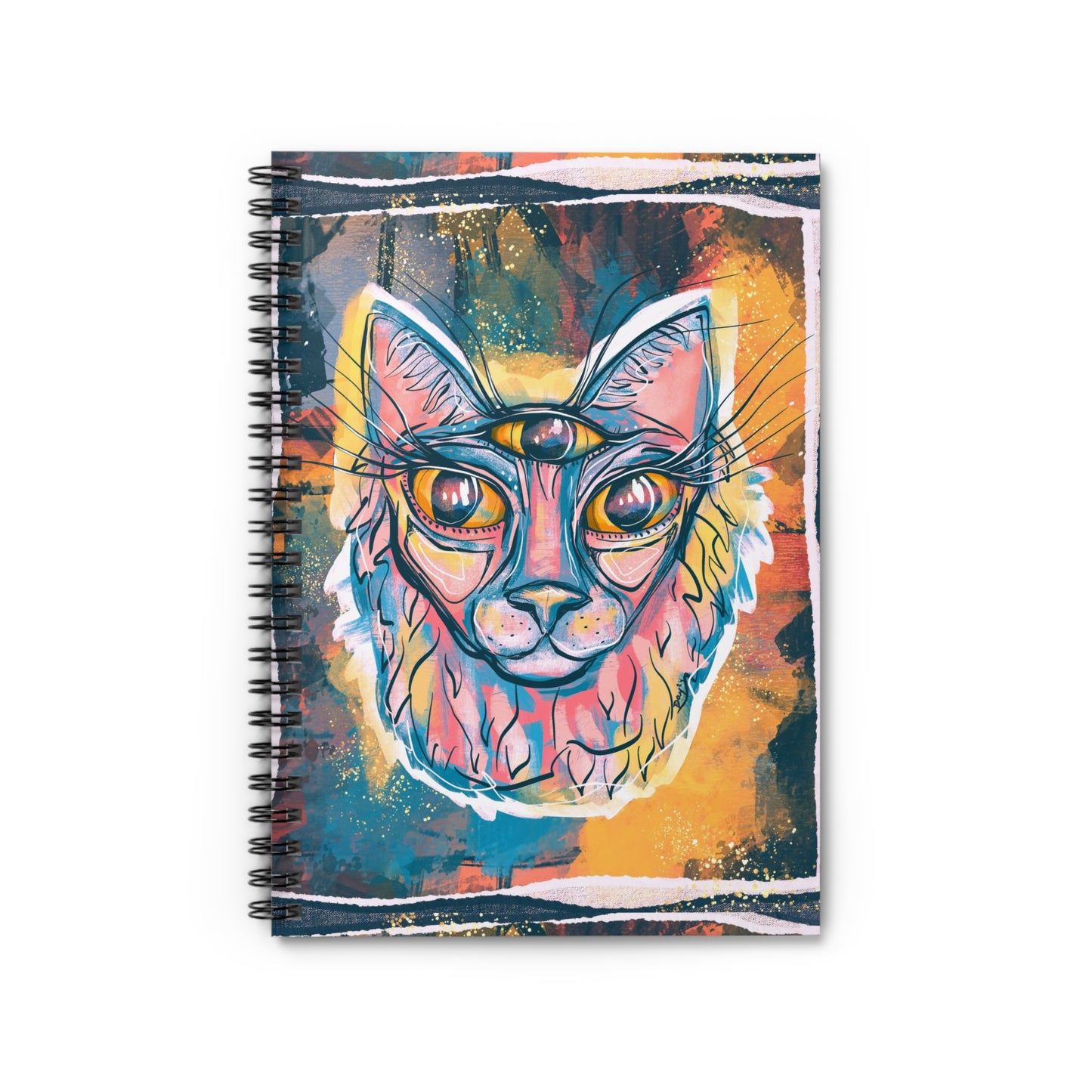 French Fry Cat Spiral Notebook - Ruled Line
