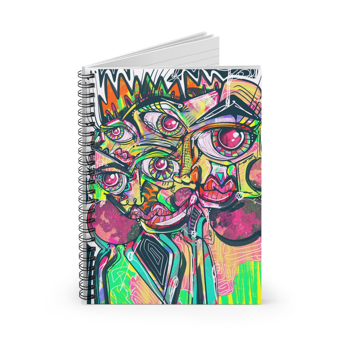 Too Much Cubism Spiral Notebook - Ruled Line