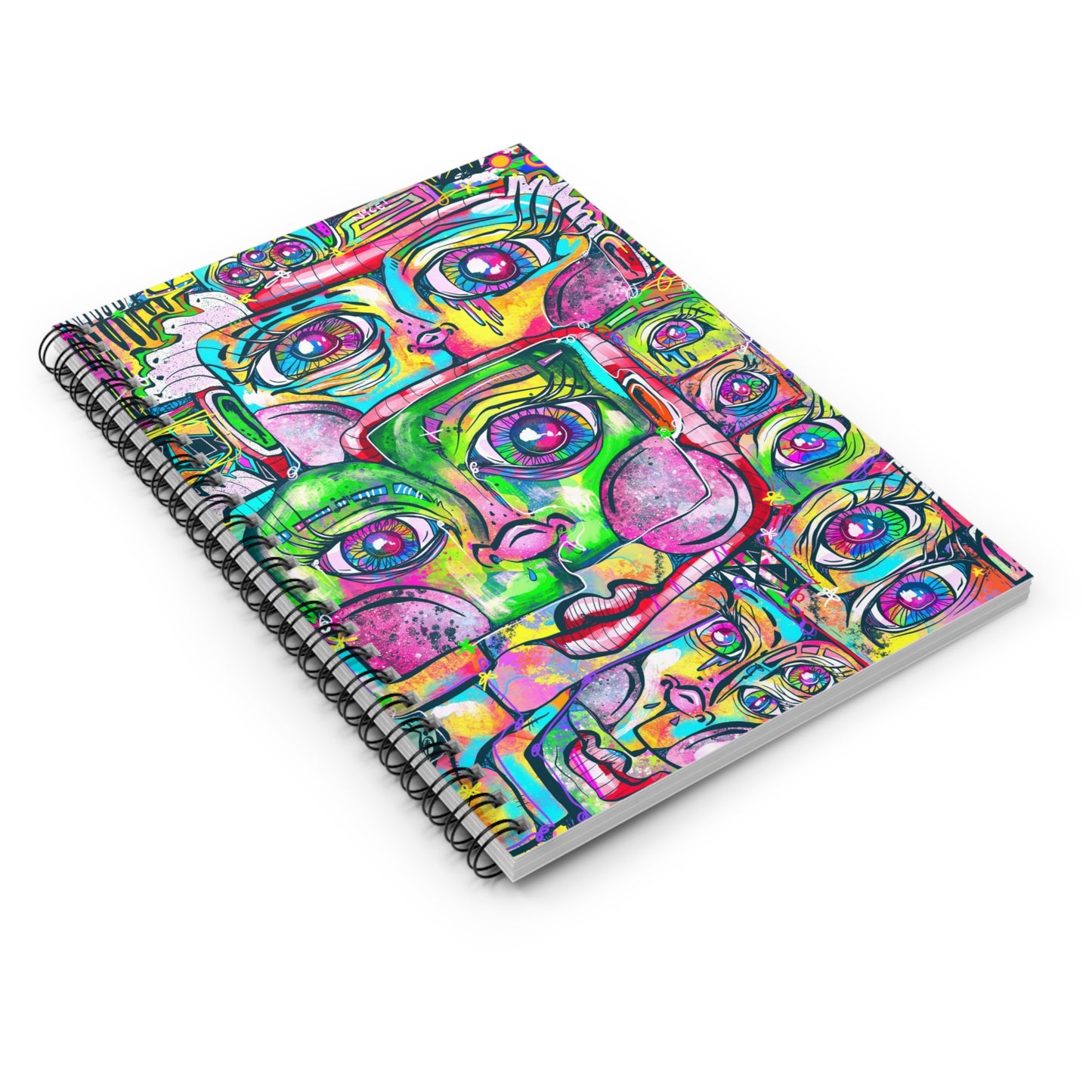 Spectrum of Self Cubism Spiral Notebook - Ruled Line