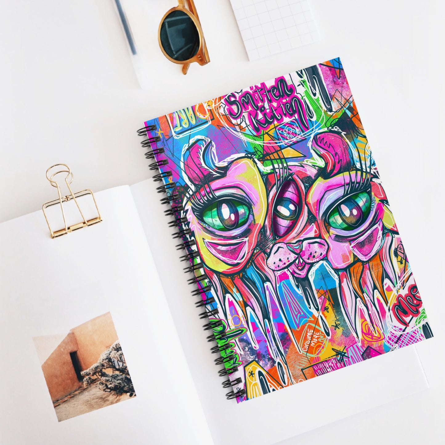 Smiiten Kitten Spiral Notebook - Ruled Line