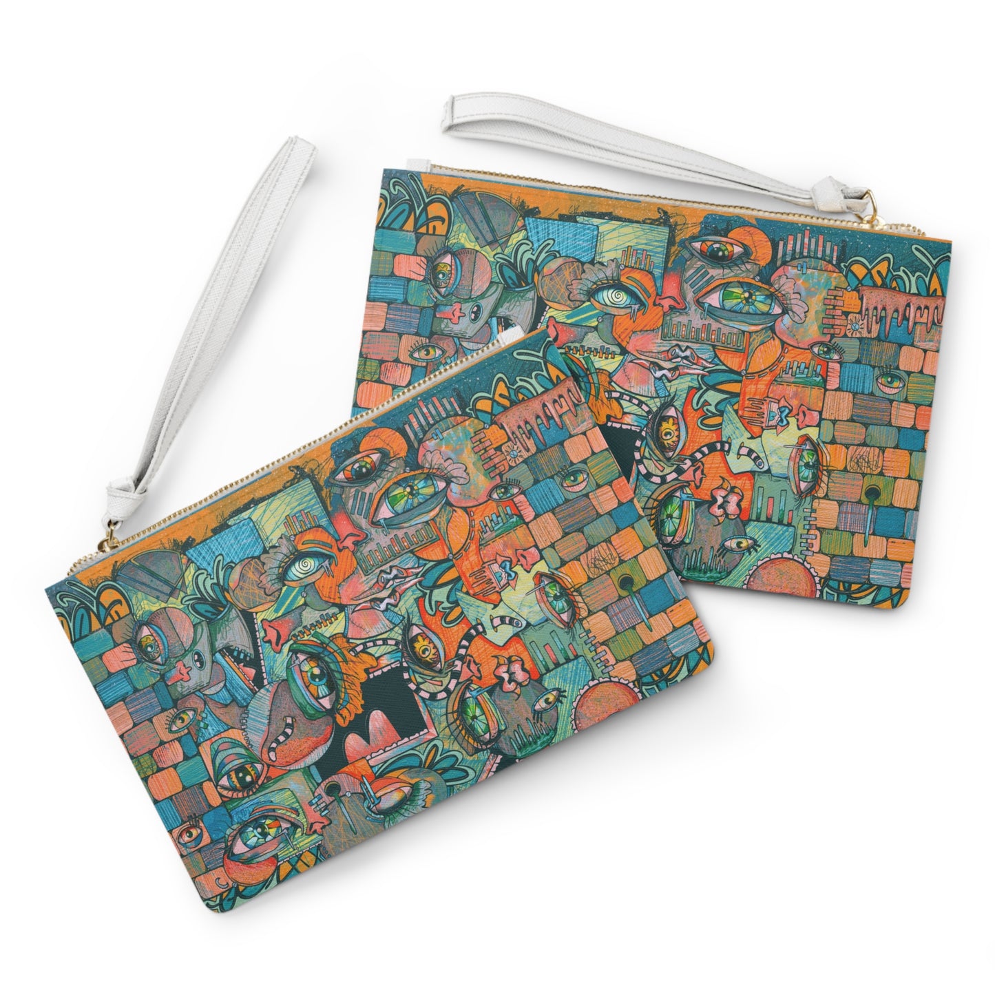 Keep Me A Secret Cubism Clutch Bag