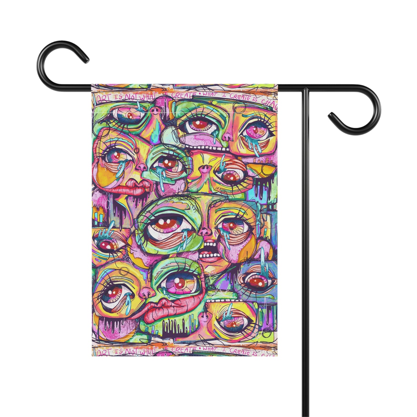Colorful Chaos Garden Flag