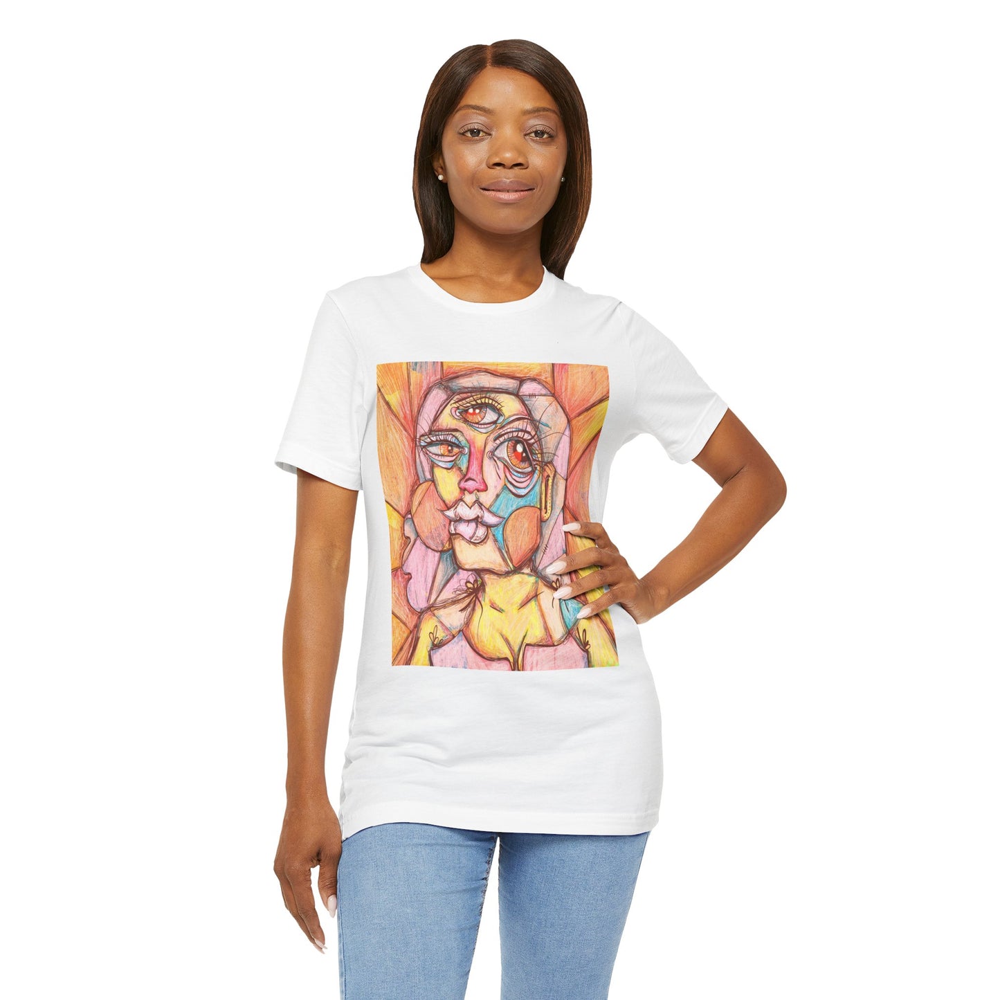 Sally Cubism Unisex Jersey Short Sleeve Tee