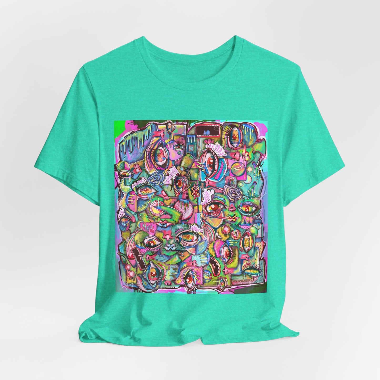 Psychedelic Whimsy Unisex Jersey Short Sleeve Tee