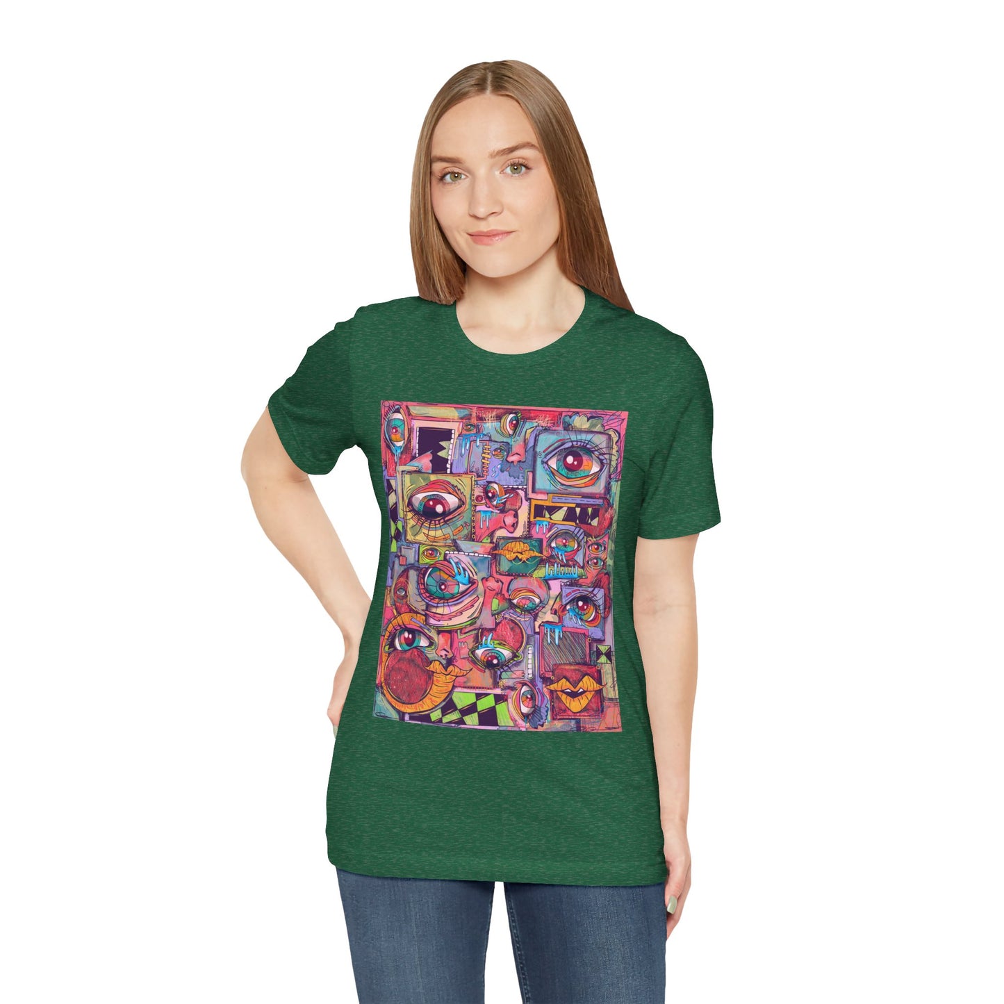 Cosmic Melodies Unisex Jersey Short Sleeve Tee