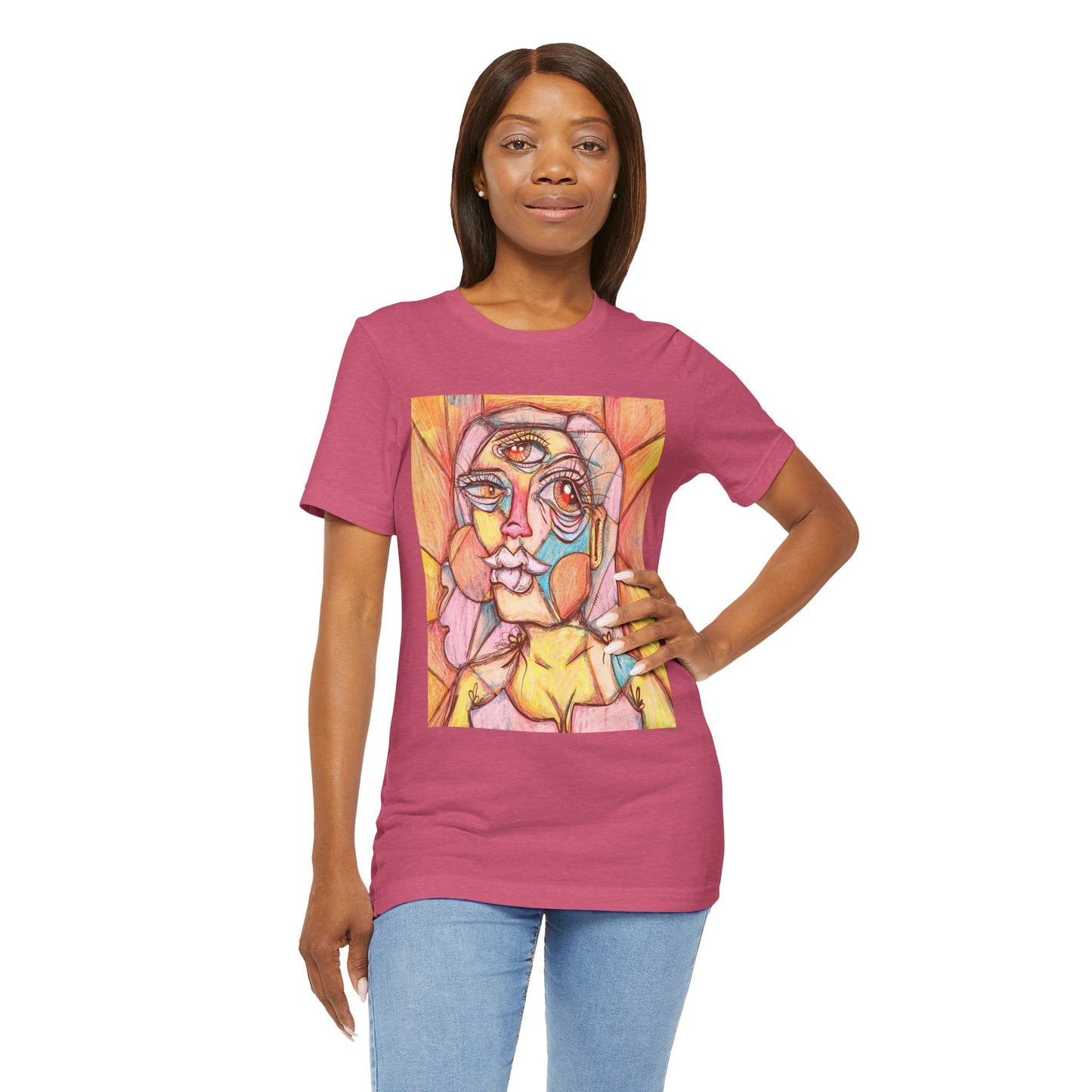 Sally Cubism Unisex Jersey Short Sleeve Tee