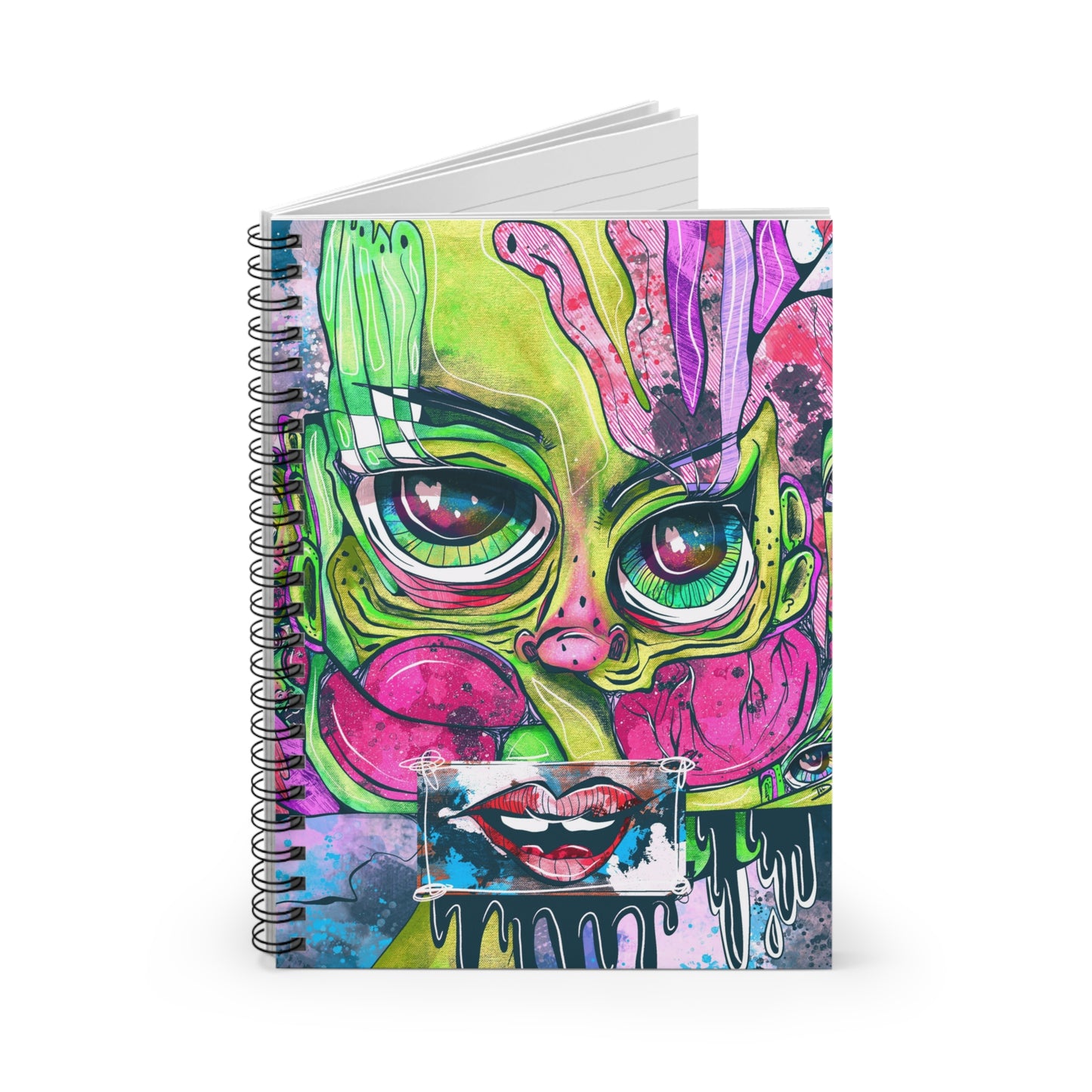 Exquisite Corpse Cubism Spiral Notebook - Ruled Line
