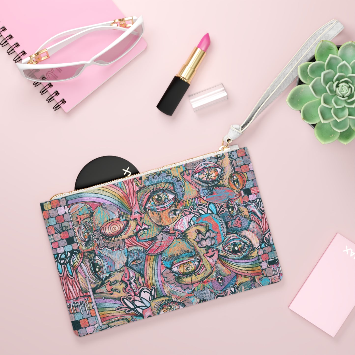 From The Mouth of Madness Cubism Clutch Bag