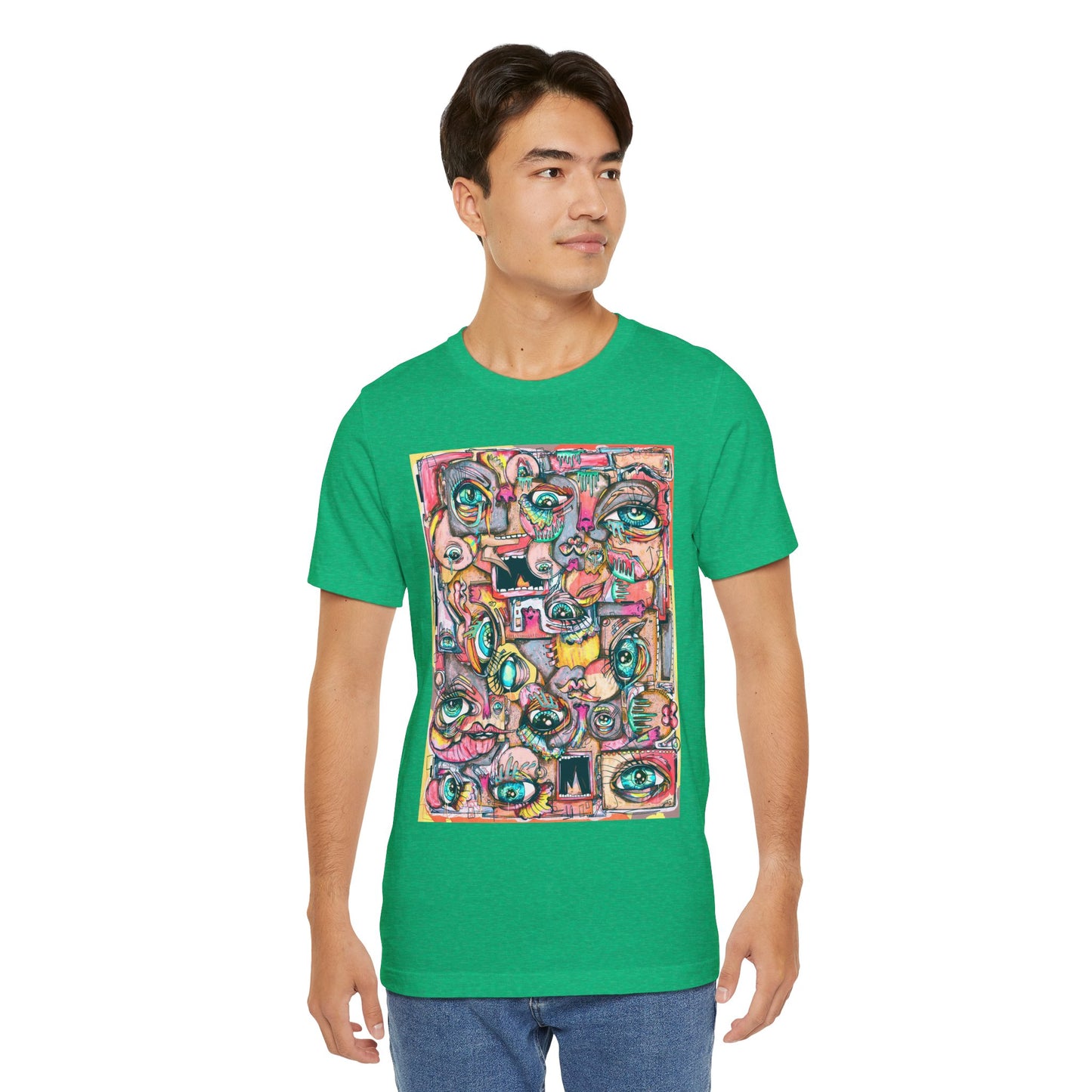 Glimmering Teardrops Unisex Jersey Short Sleeve Tee