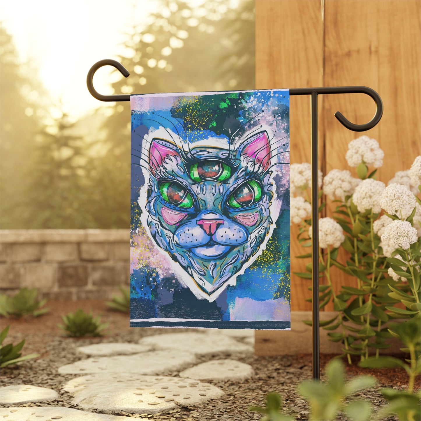 Bruce the Cat Garden & House Banner