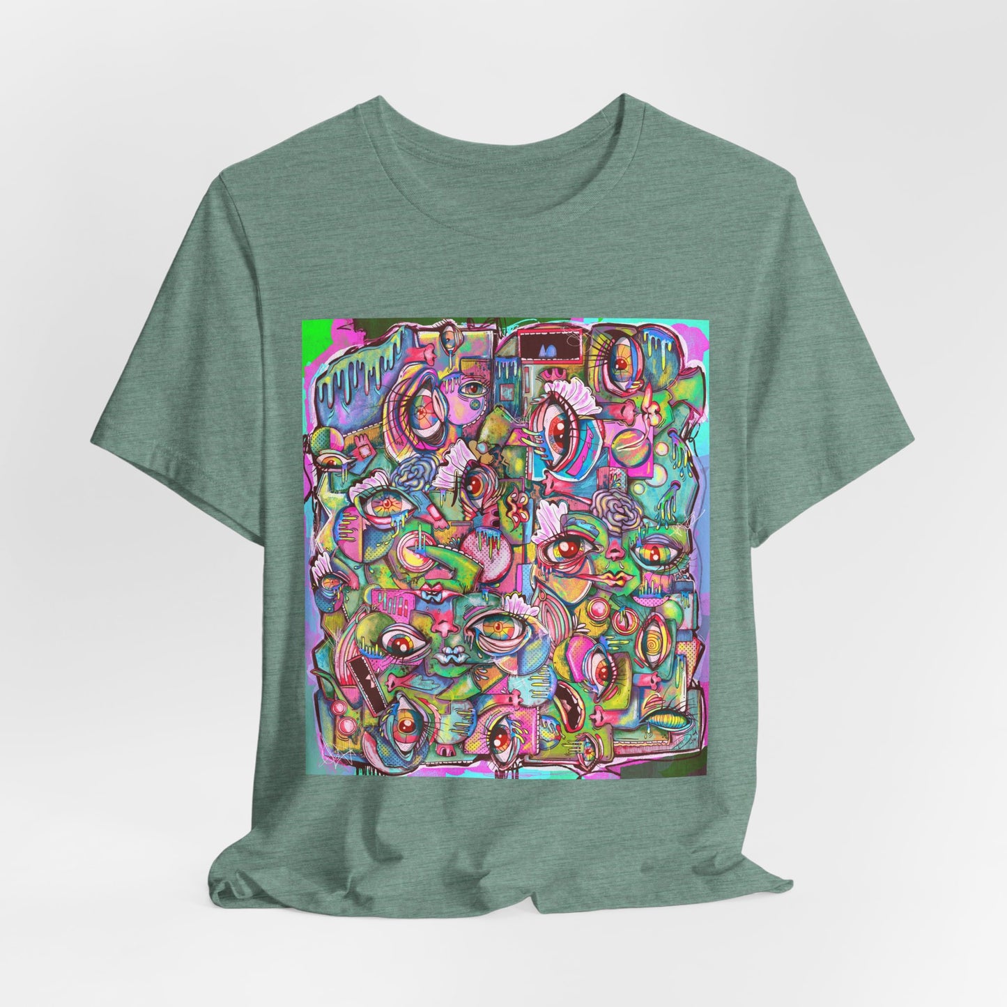 Psychedelic Whimsy Unisex Jersey Short Sleeve Tee
