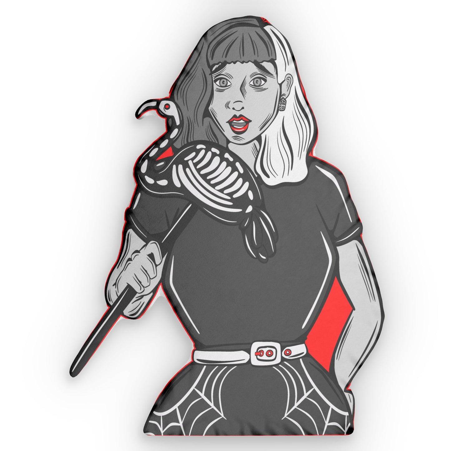Hollie Day Dead Gurl Shaped Pillow