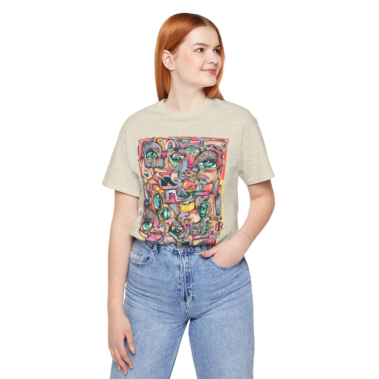 Glimmering Teardrops Unisex Jersey Short Sleeve Tee