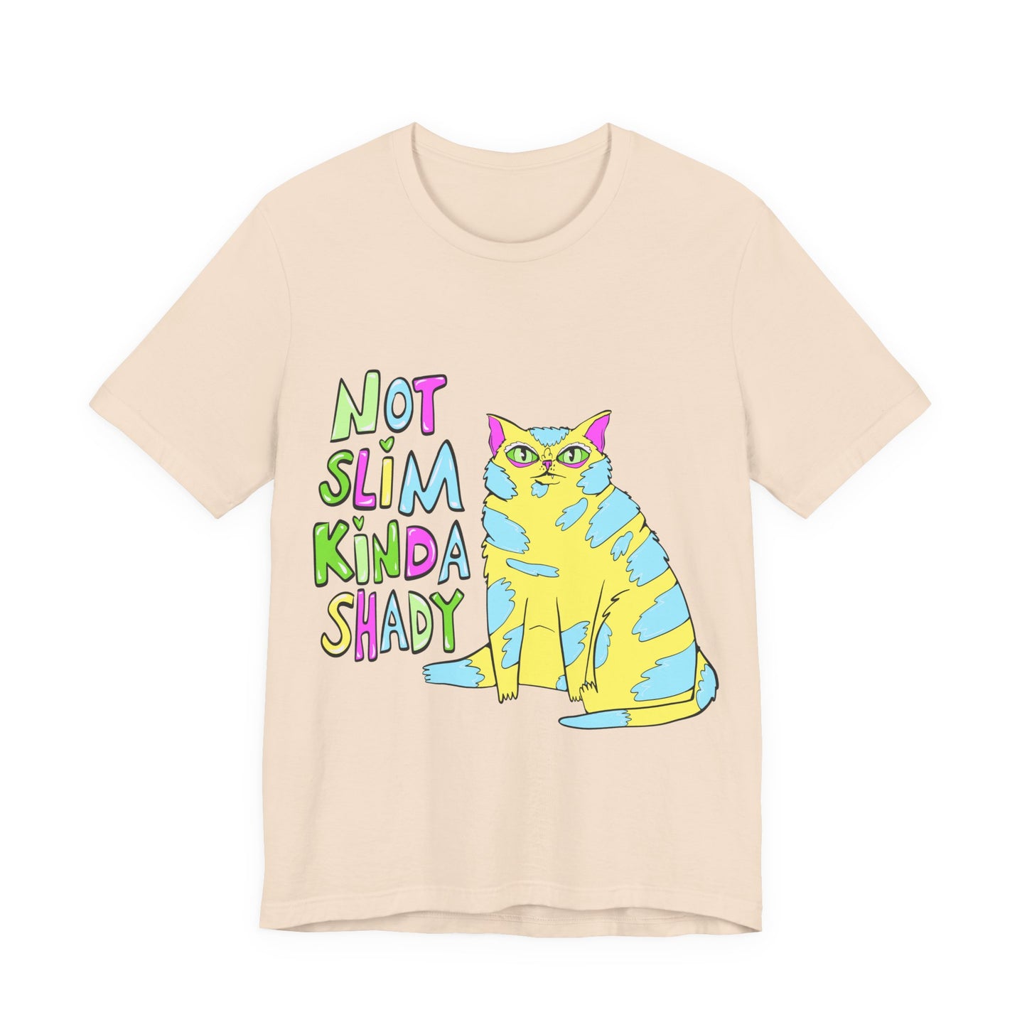 Not Slim Kinda Shady Unisex Jersey Short Sleeve Tee