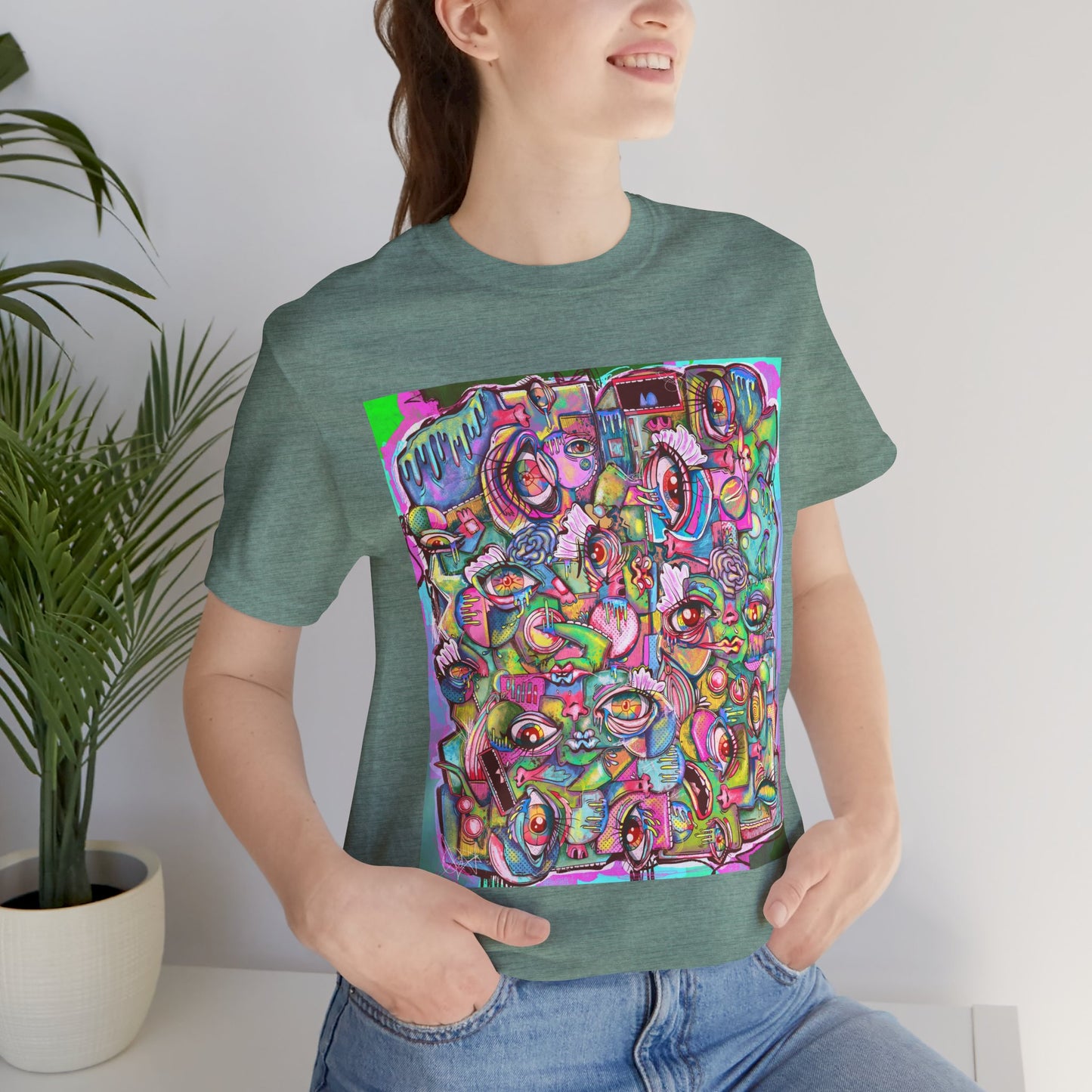 Psychedelic Whimsy Unisex Jersey Short Sleeve Tee