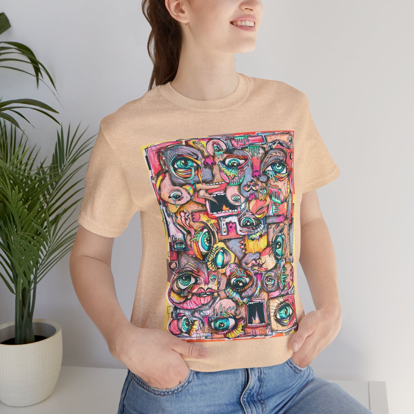 Glimmering Teardrops Unisex Jersey Short Sleeve Tee