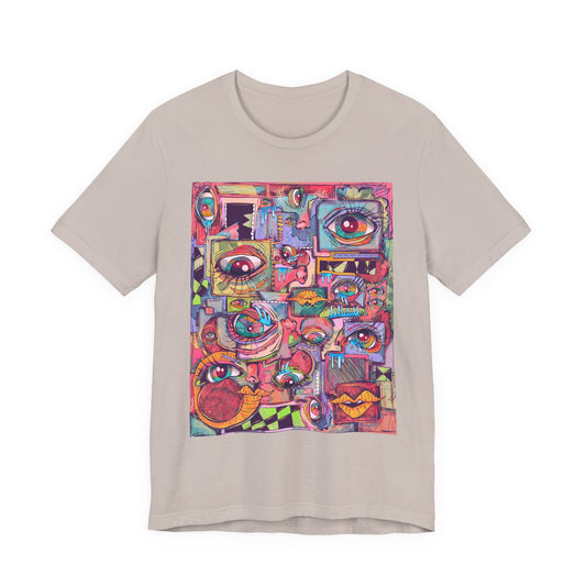 Cosmic Melodies Unisex Jersey Short Sleeve Tee