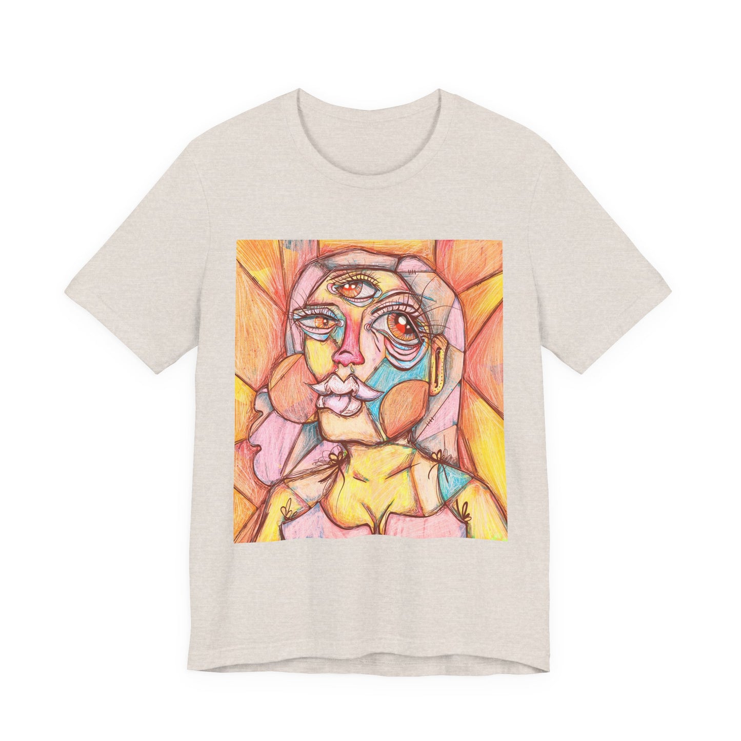 Sally Cubism Unisex Jersey Short Sleeve Tee