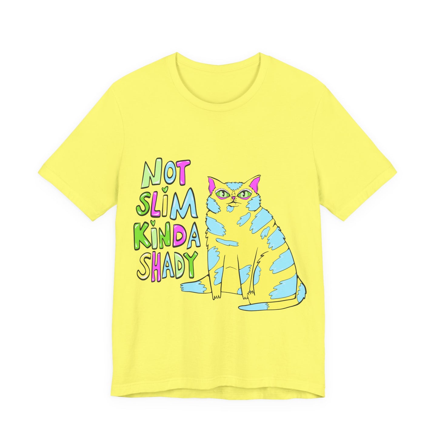 Not Slim Kinda Shady Unisex Jersey Short Sleeve Tee