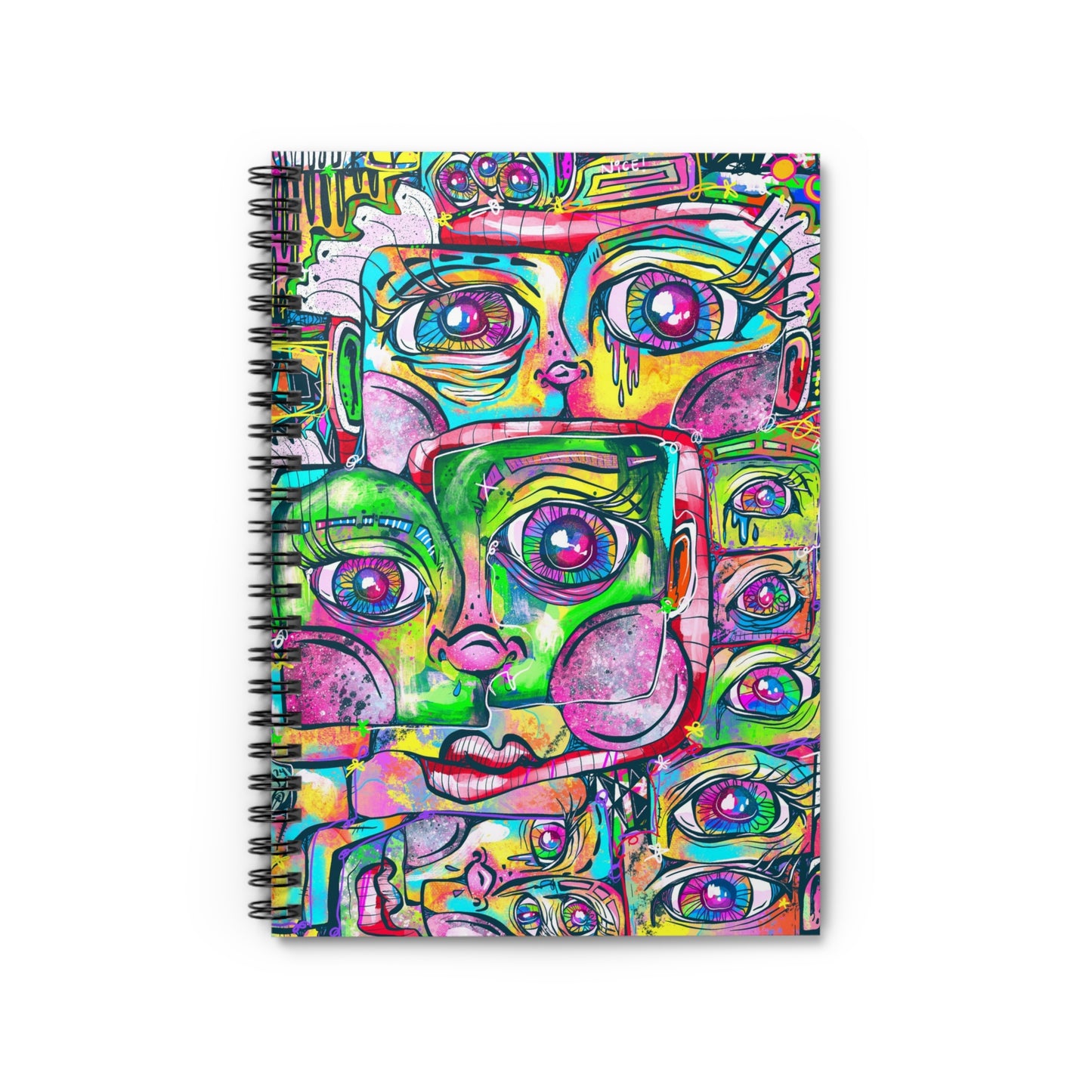 Spectrum of Self Cubism Spiral Notebook - Ruled Line