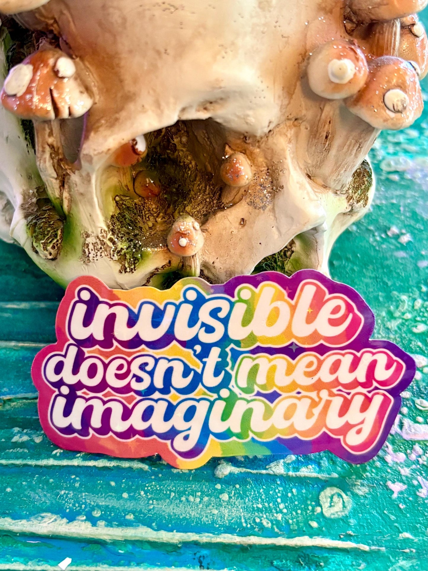 Spoonie Sticker: Holographic Vinyl, Invisible Illness Awareness
