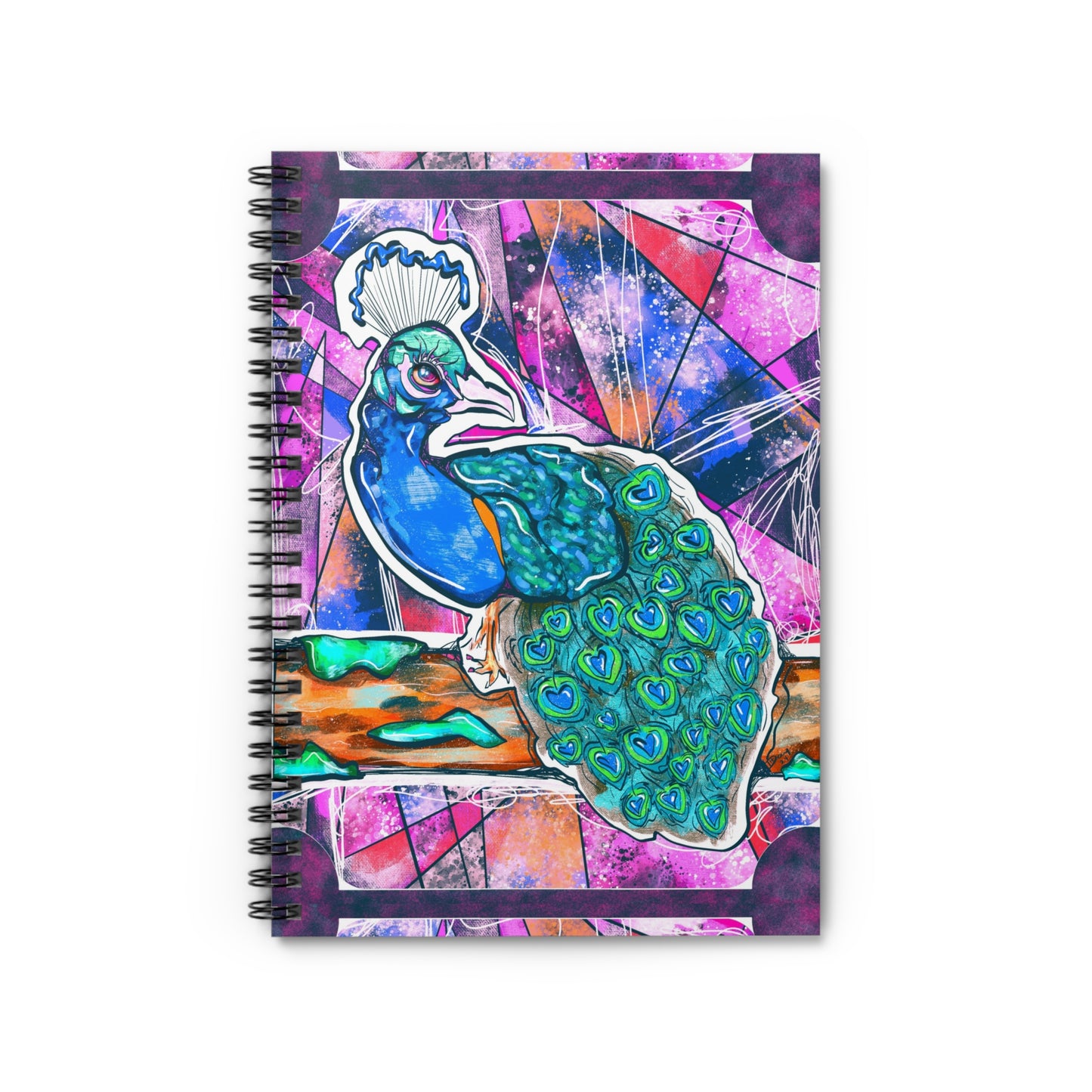 Peacock Spiral Notebook - Ruled Line