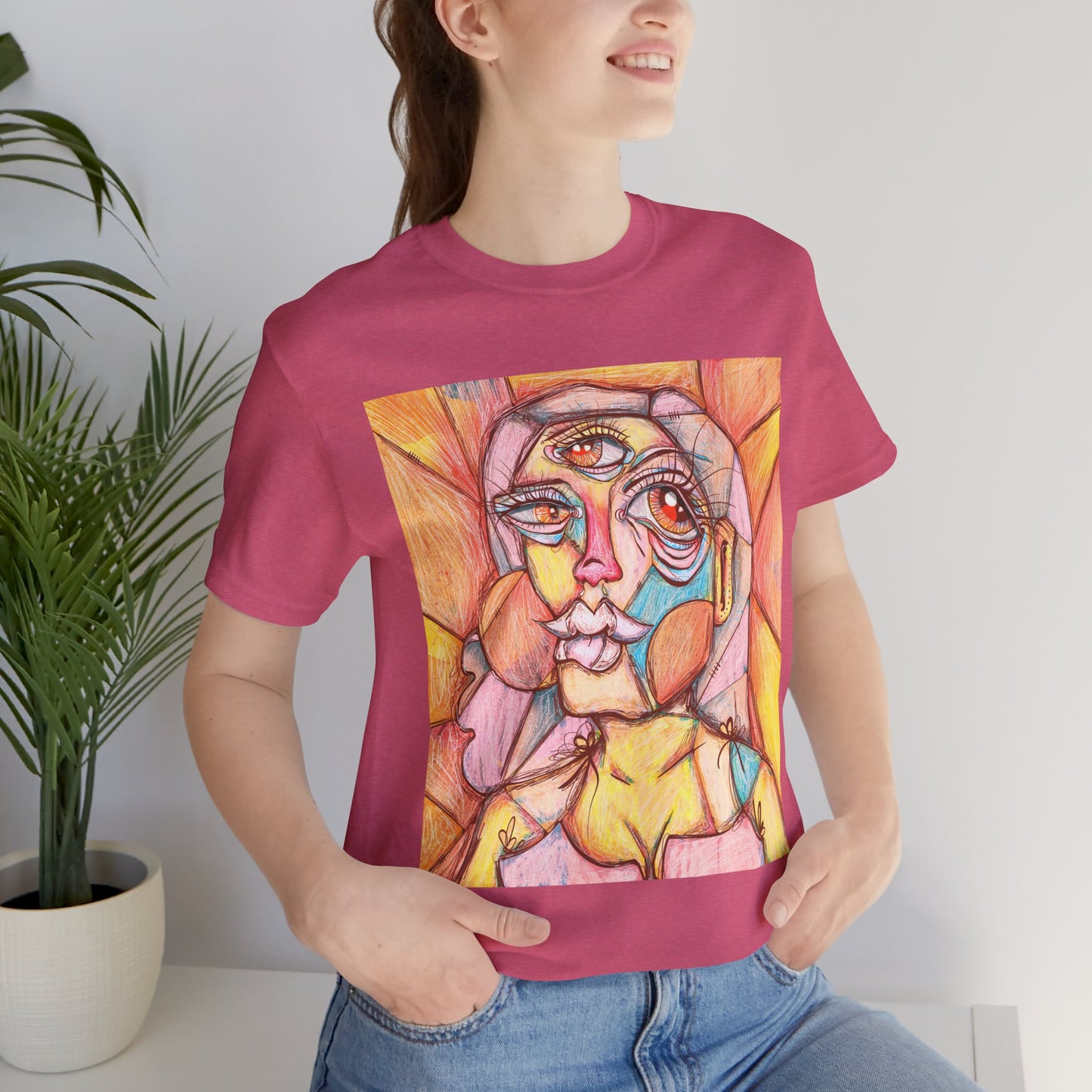 Sally Cubism Unisex Jersey Short Sleeve Tee