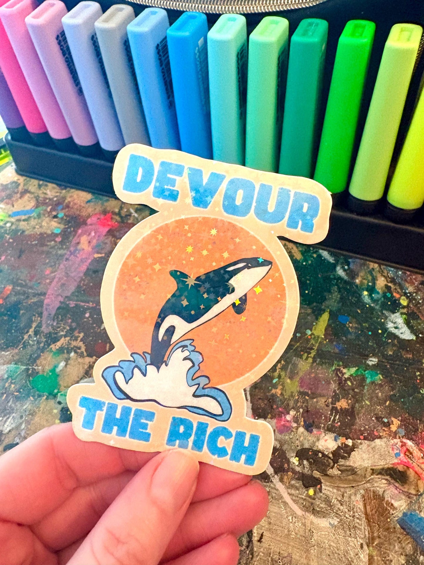 Handmade Human Drawn Sticker Grab Bag | 11 Unique Planner, Journal, Kindle Stickers