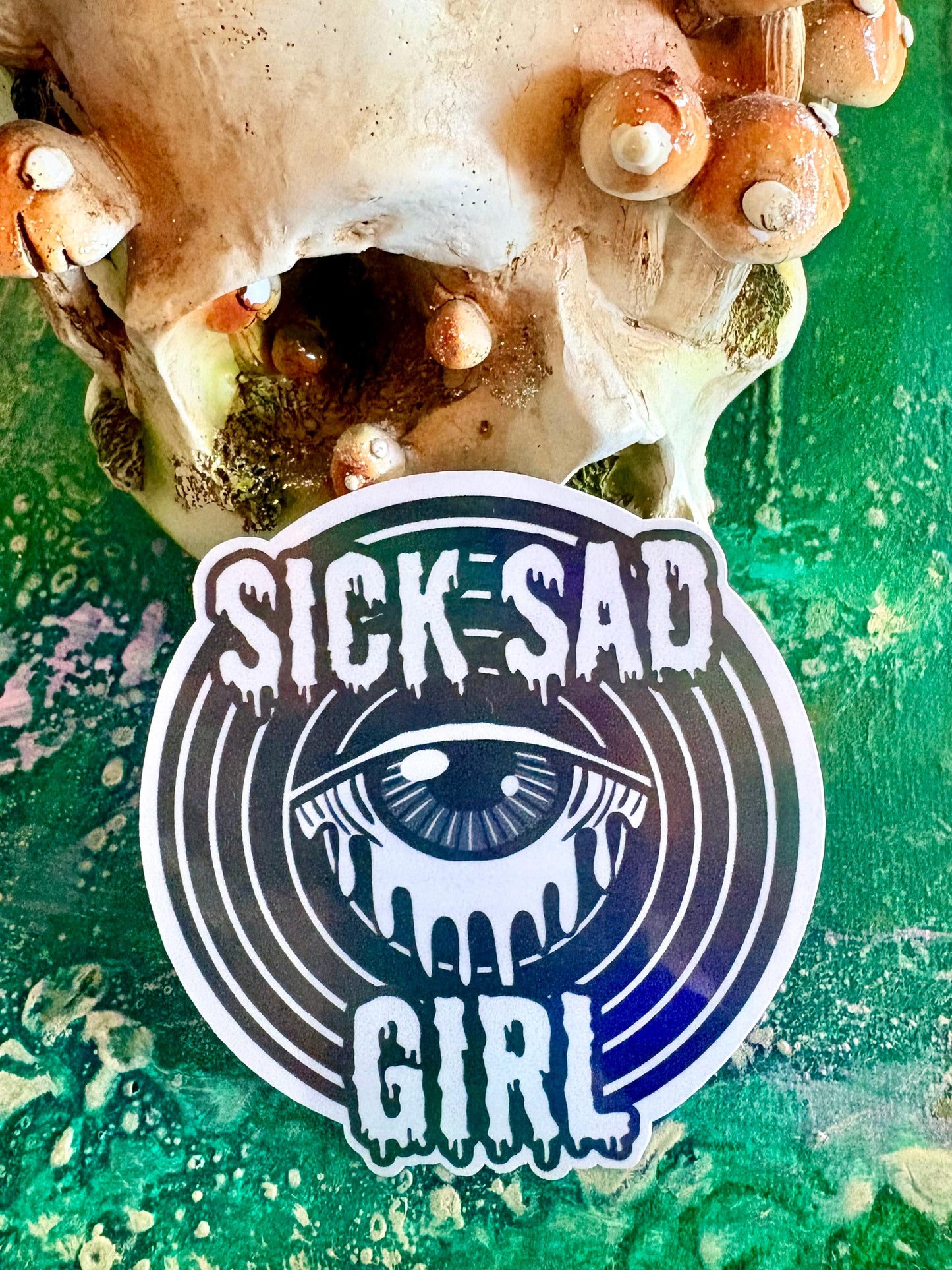 Handmade Sick Sad Girl Sticker: 90s Daria Inspired, Retro Sticker