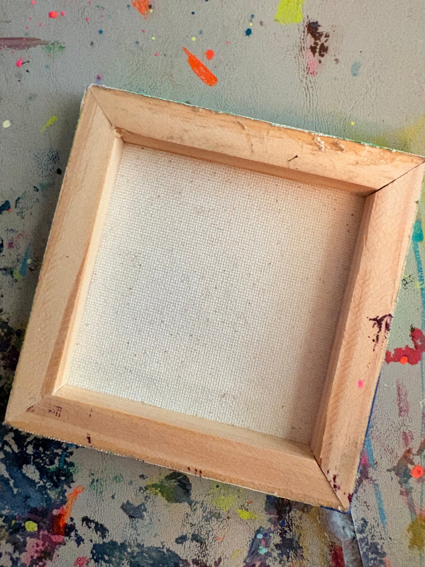 4x4 Mini Canvas Acrylic Painting 006