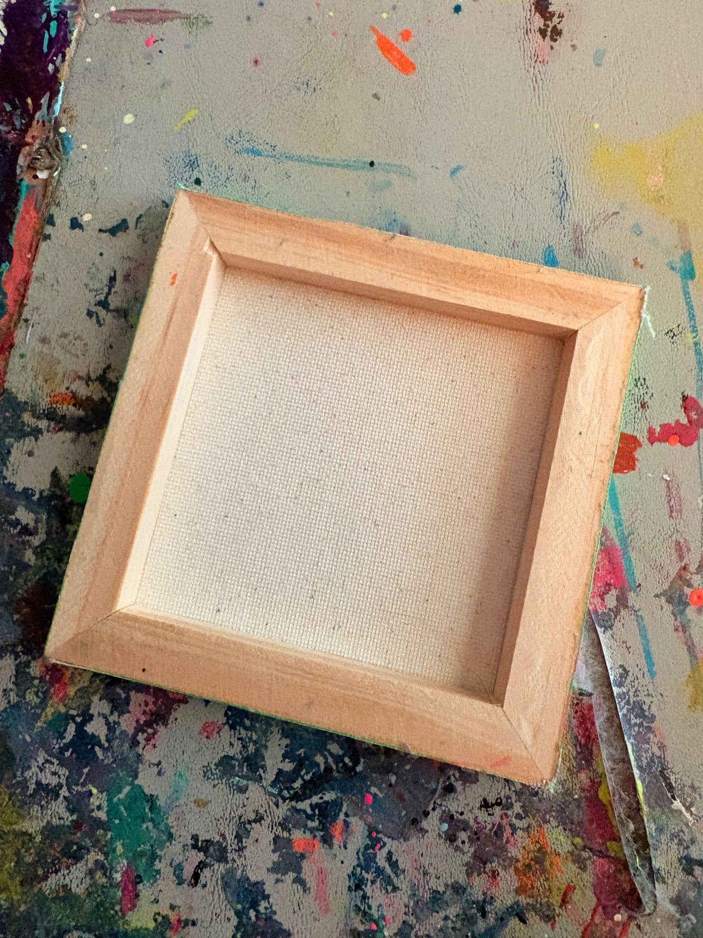 4x4 Mini Canvas Acrylic Painting 002