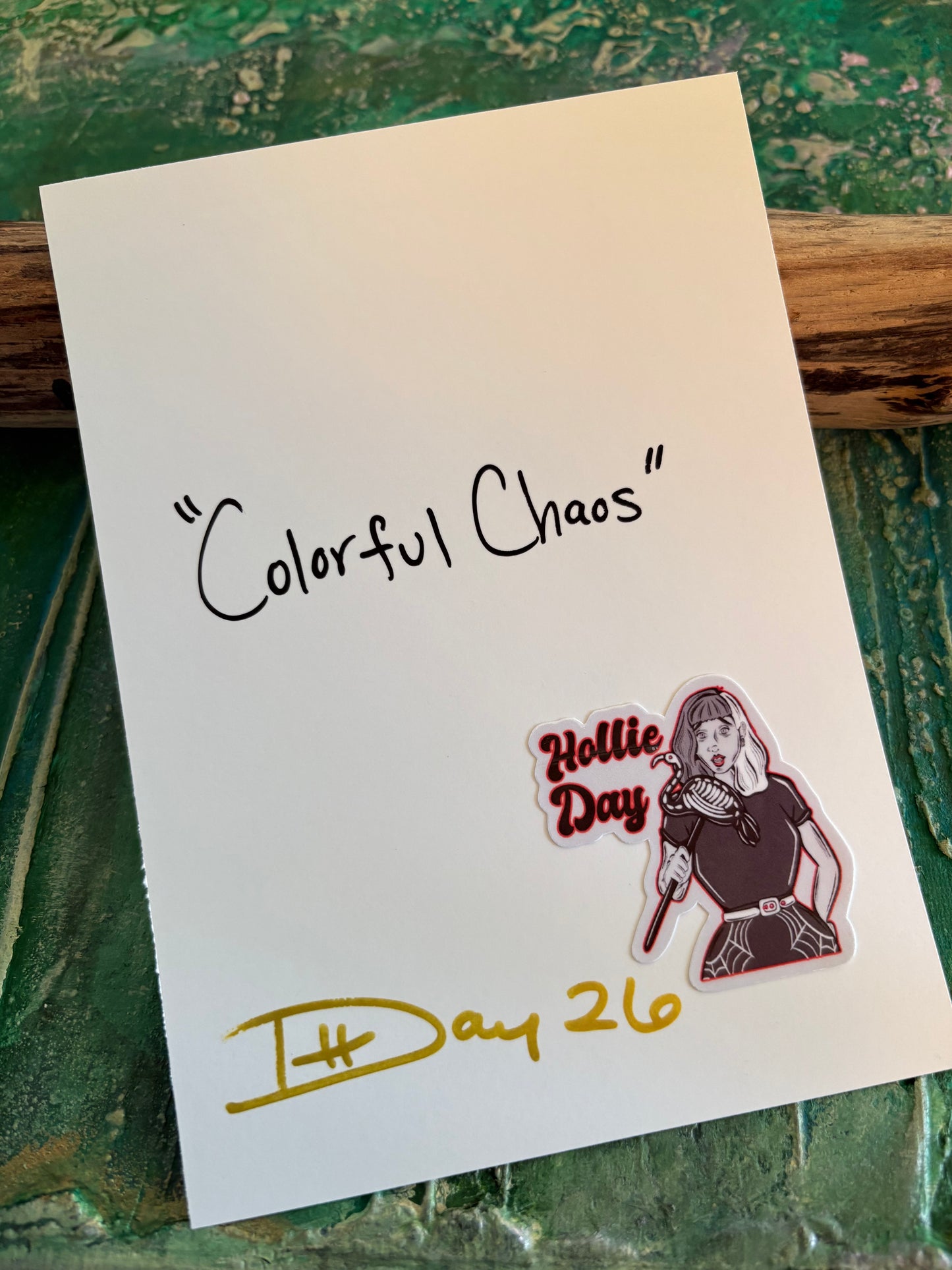 5x7 Signed Print Colorful Chaos