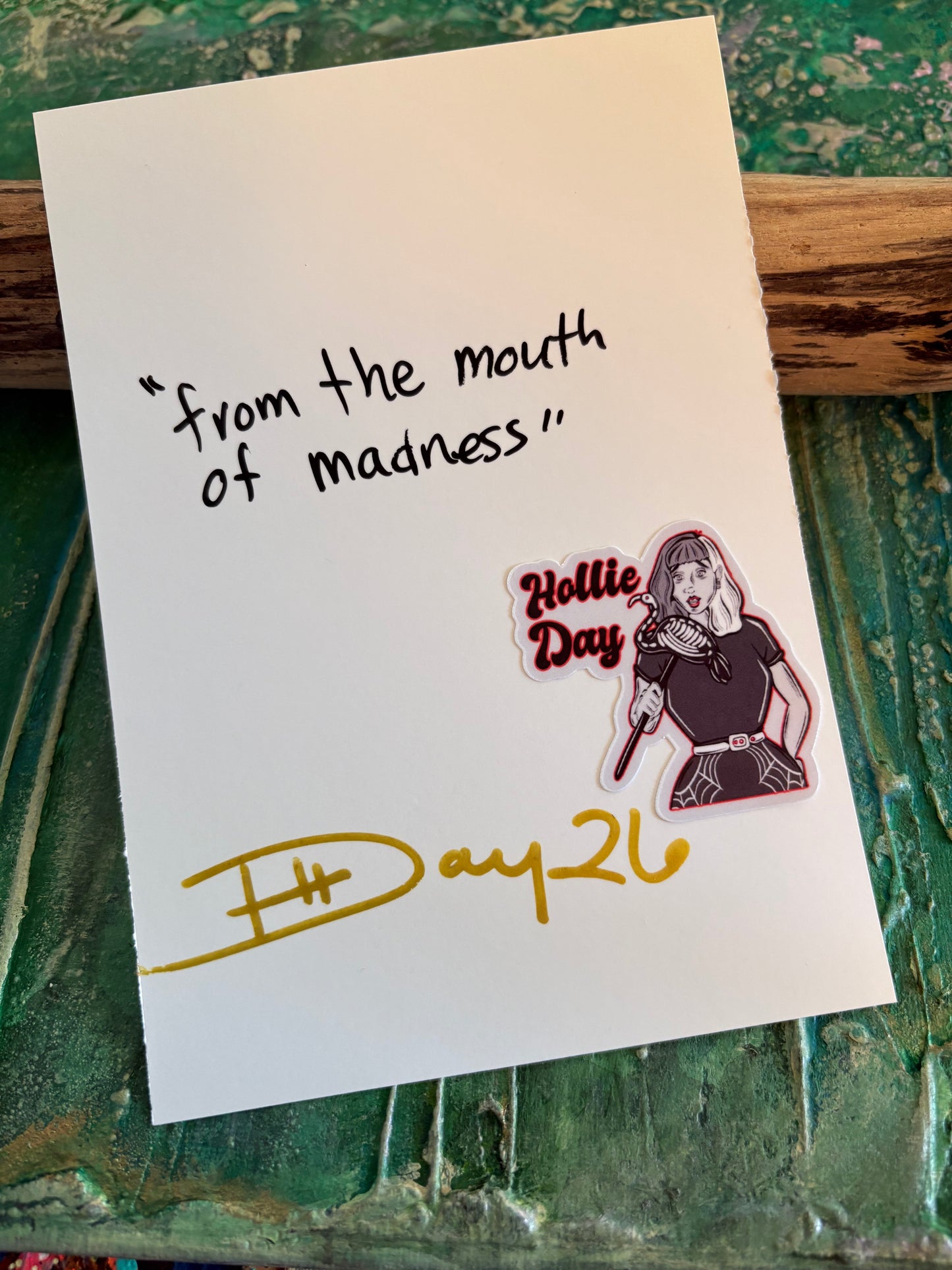 5x7 Signed Print From the Mouth of Madness