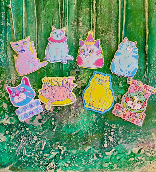 Curious Cats Mini Stickers