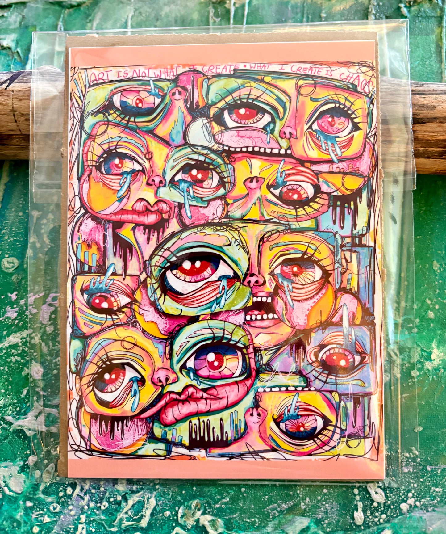 5x7 Signed Print Colorful Chaos