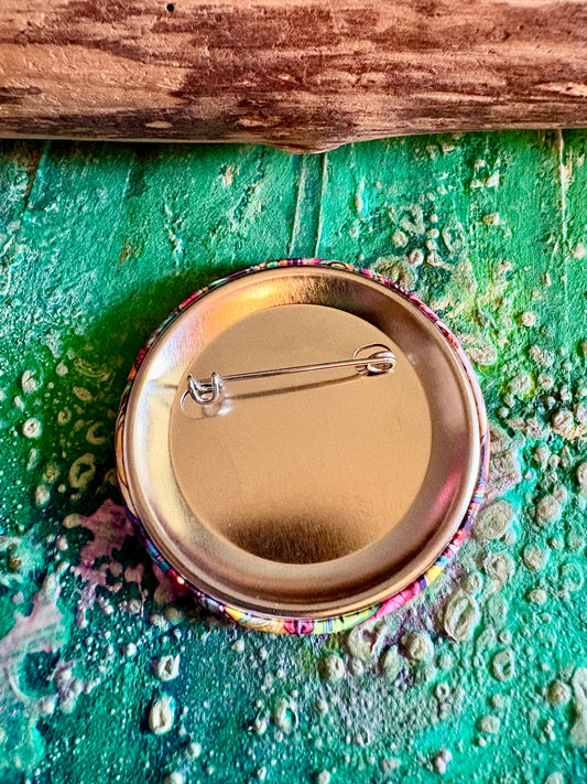 Colorful Chaos Matte Finish Button