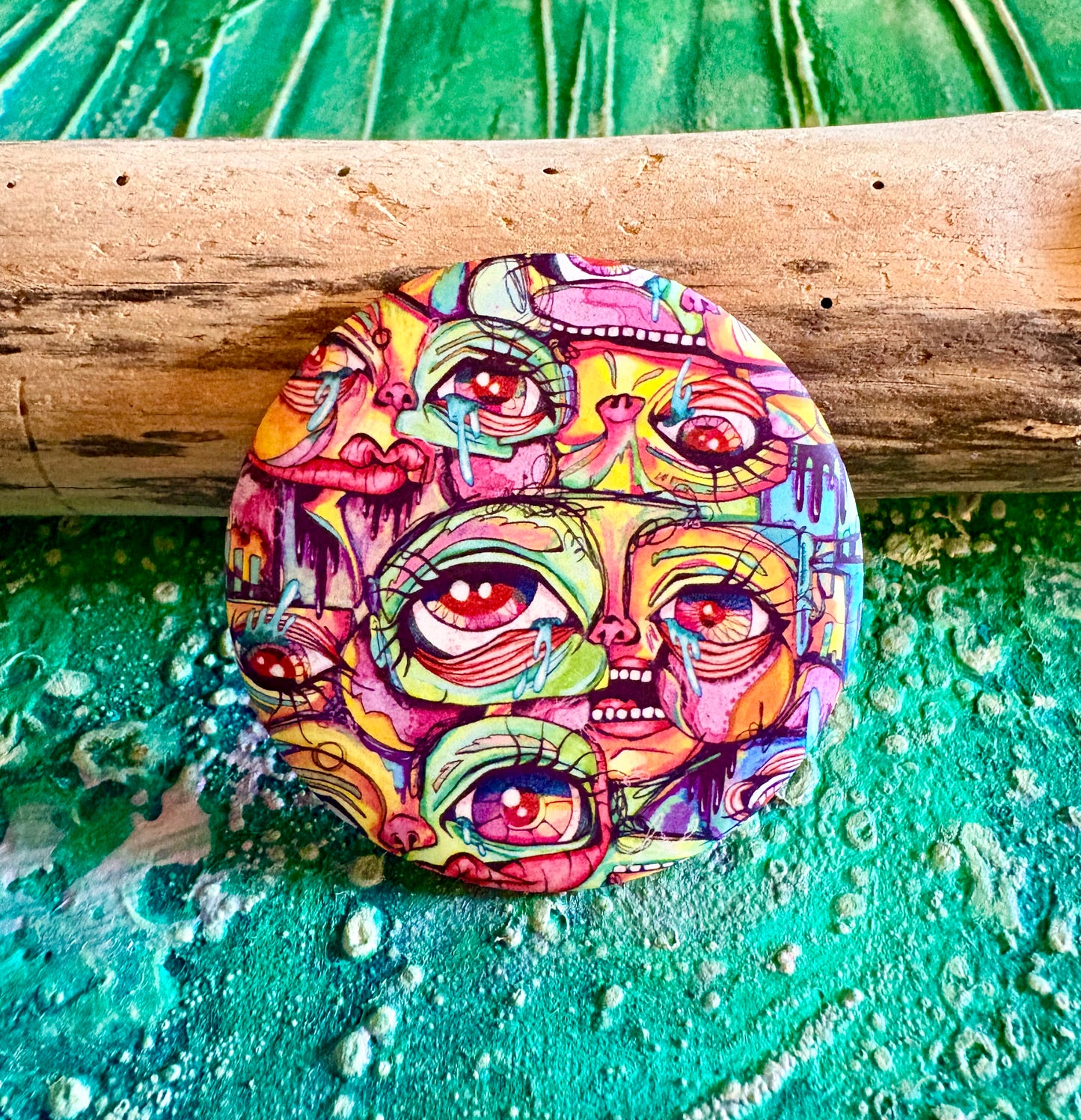 Colorful Chaos Matte Finish Button