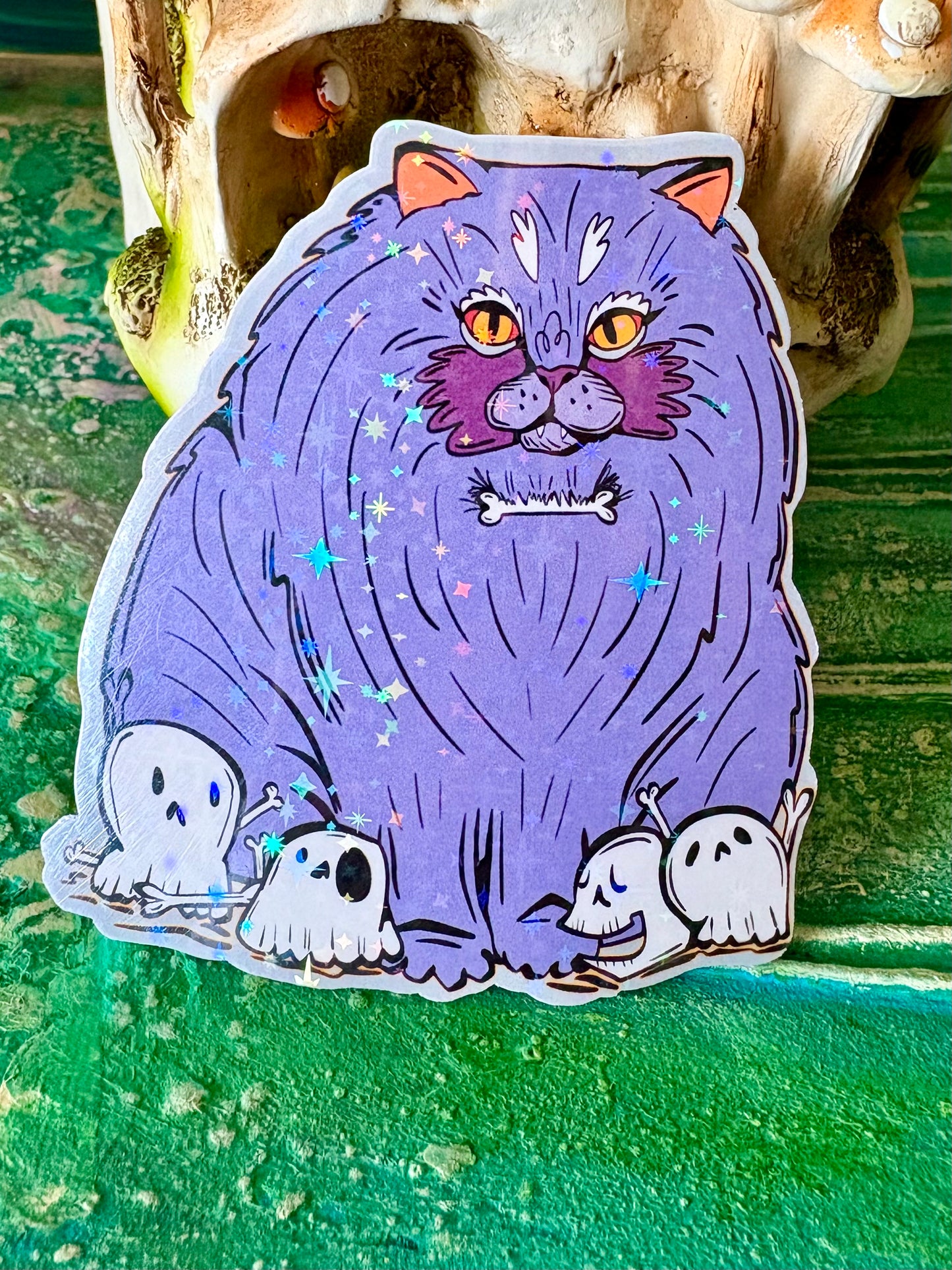 Bone Daddy Halloween Cat Sticker