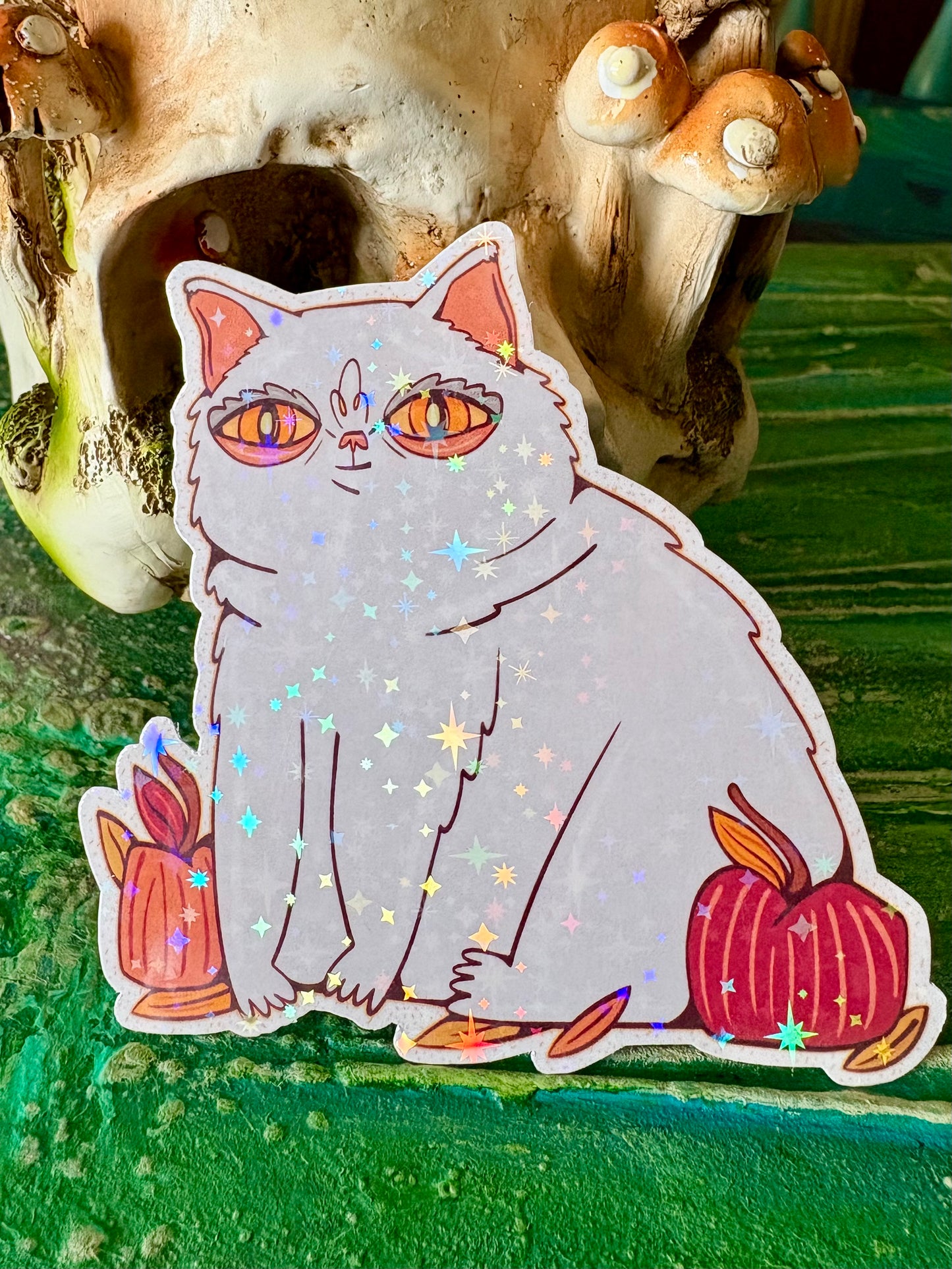 Autumn Cat Sticker