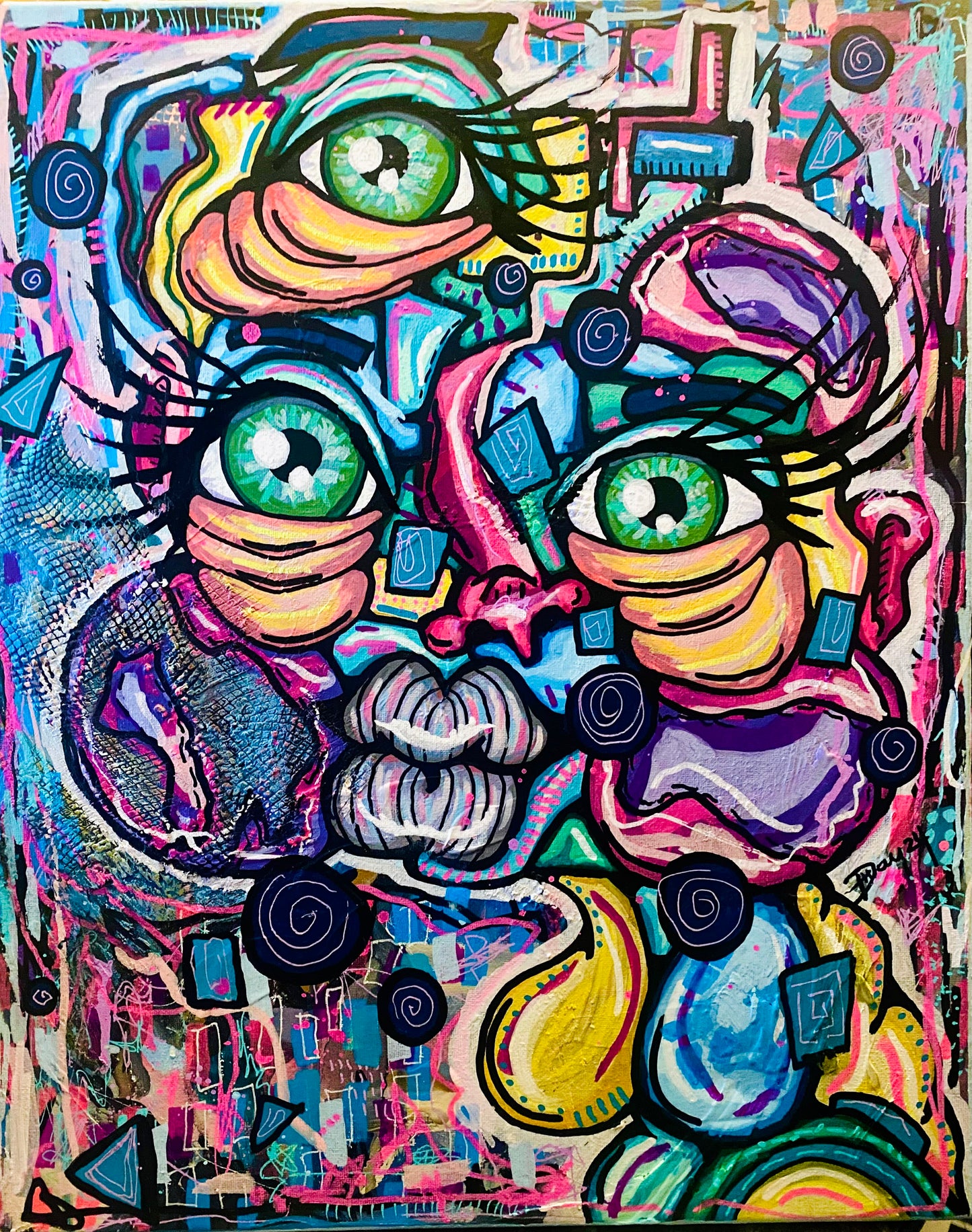 Unveiling Secrets - 16x20 Original Acrylic Painting by Hollie Day