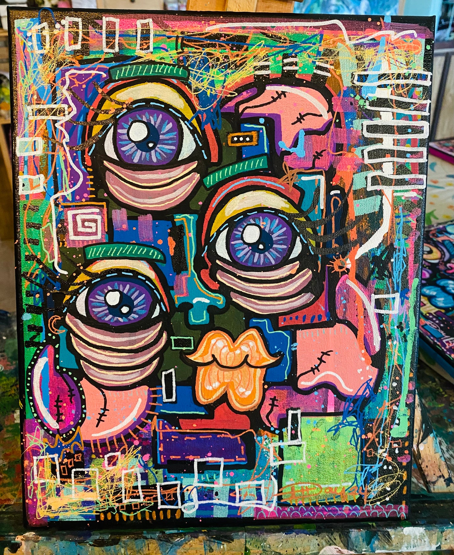 Lavender Haze - Original 11x14 Acrylic Painting by Hollie Day