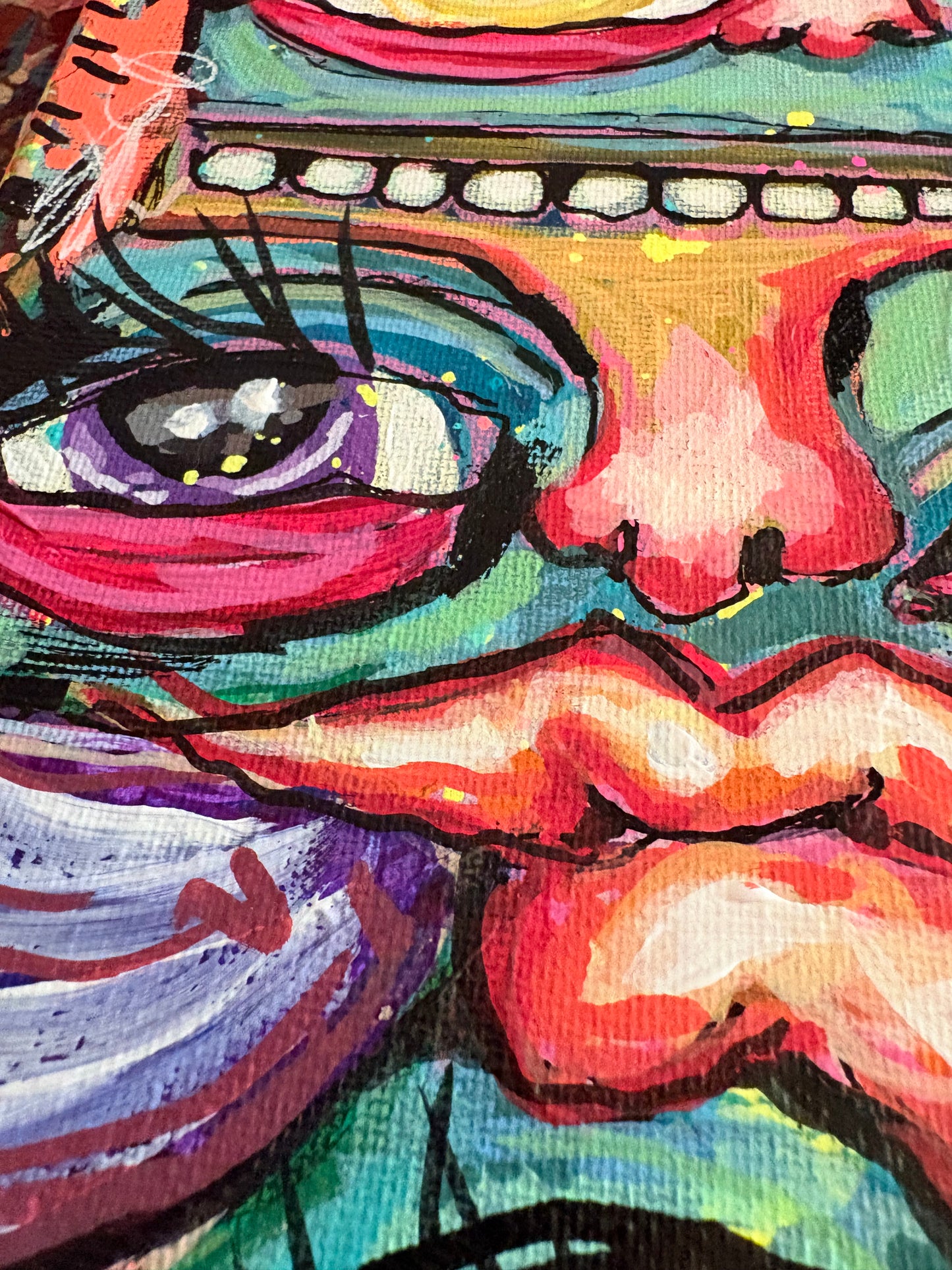 The American Dream Is Killing Me- Original 9x12 Acrylic Painting by Hollie Day
