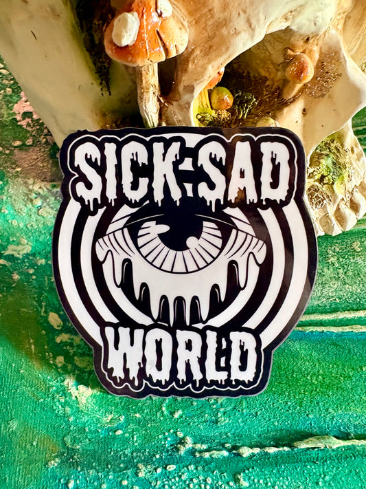 Hand Drawn Sticker - Sick Sad World - Daria Sticker