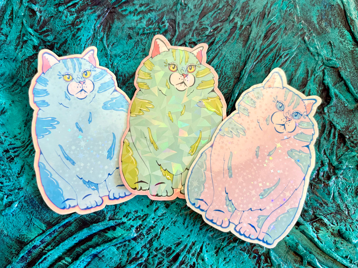Handmade Chonky Cat Sticker Bundle