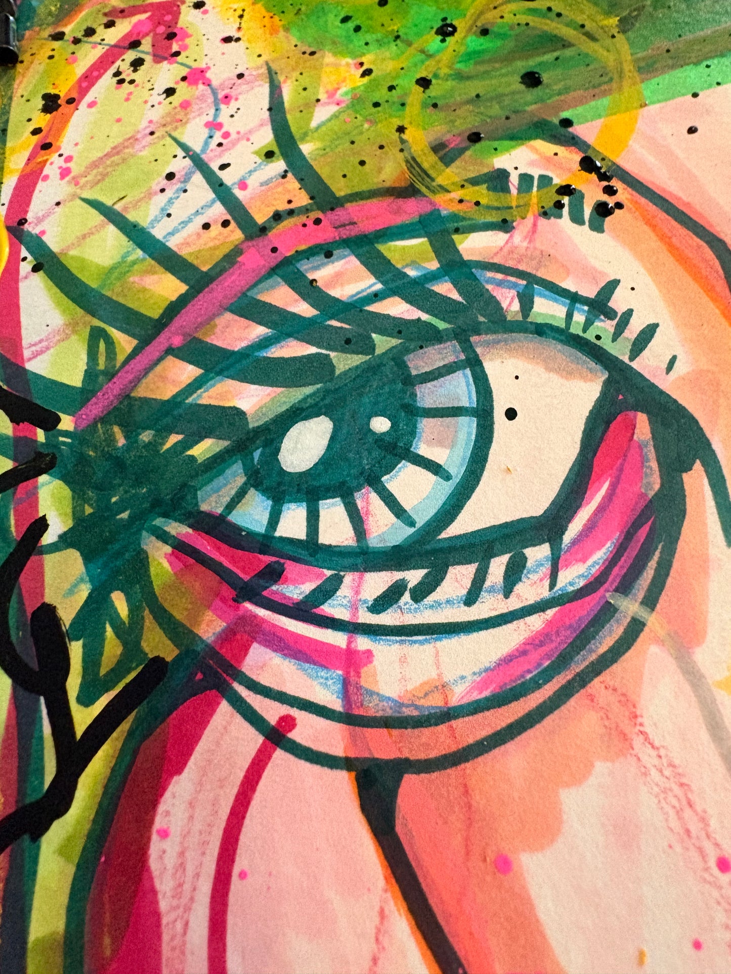 9x12 Mixed Media Abstract Cubism Art on Watercolor Paper  - ‘is it art or is it chaos?’