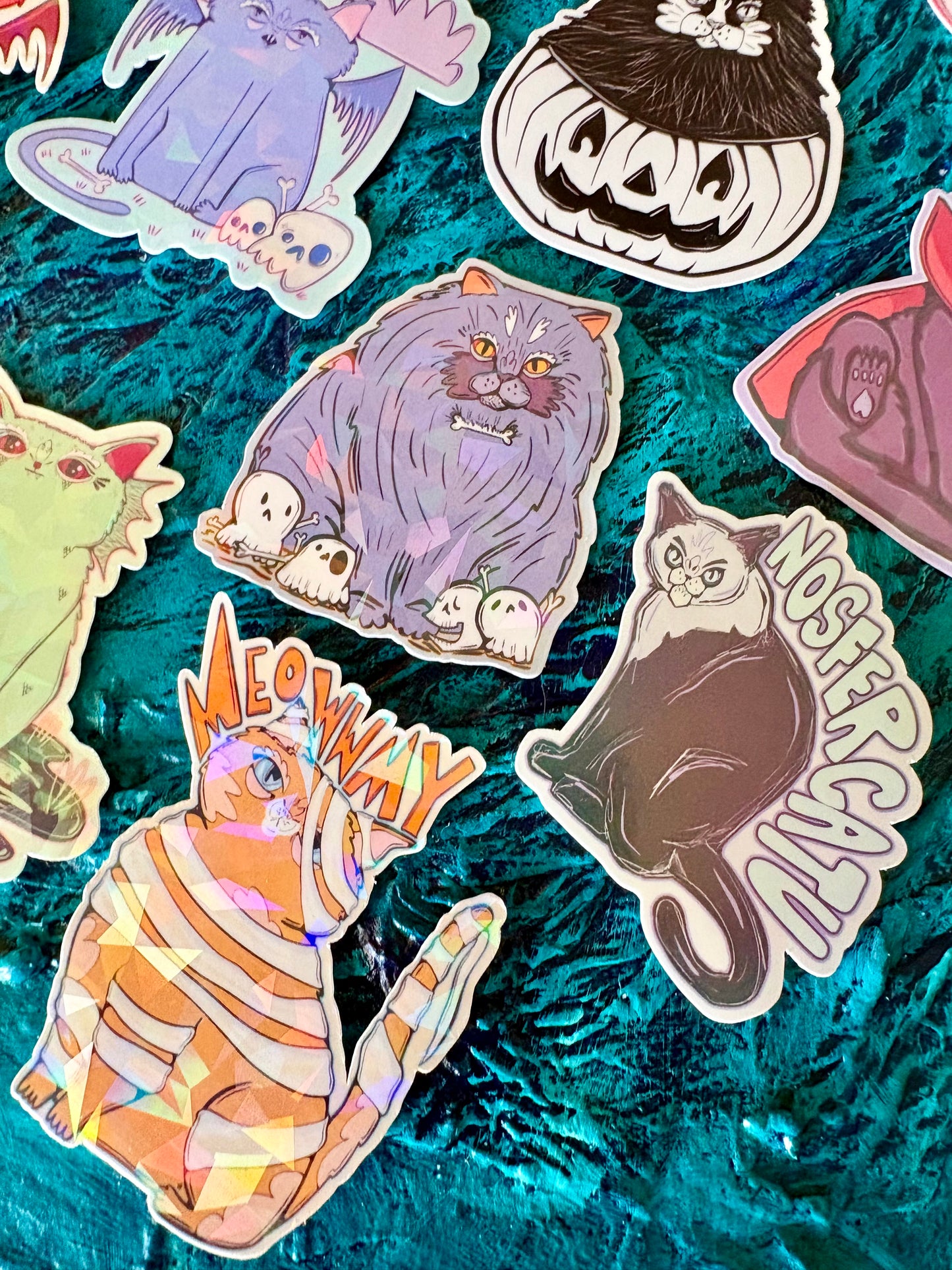 Spooky Cats Mini Stickers