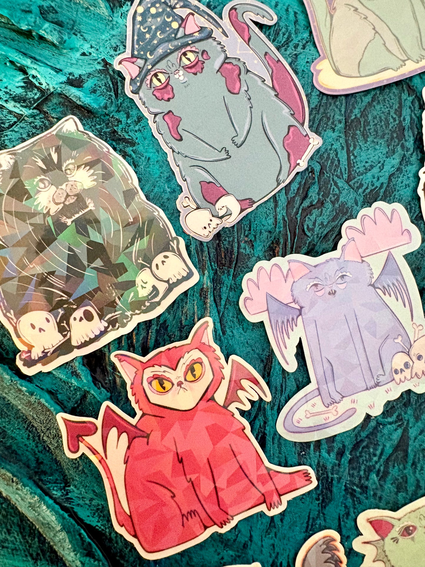 Spooky Cats Mini Stickers