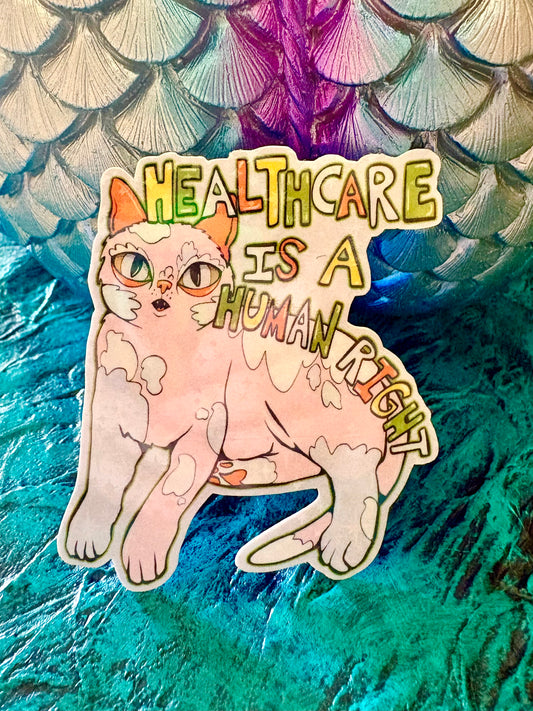 Handmade Healthcare is a Human Right Sticker