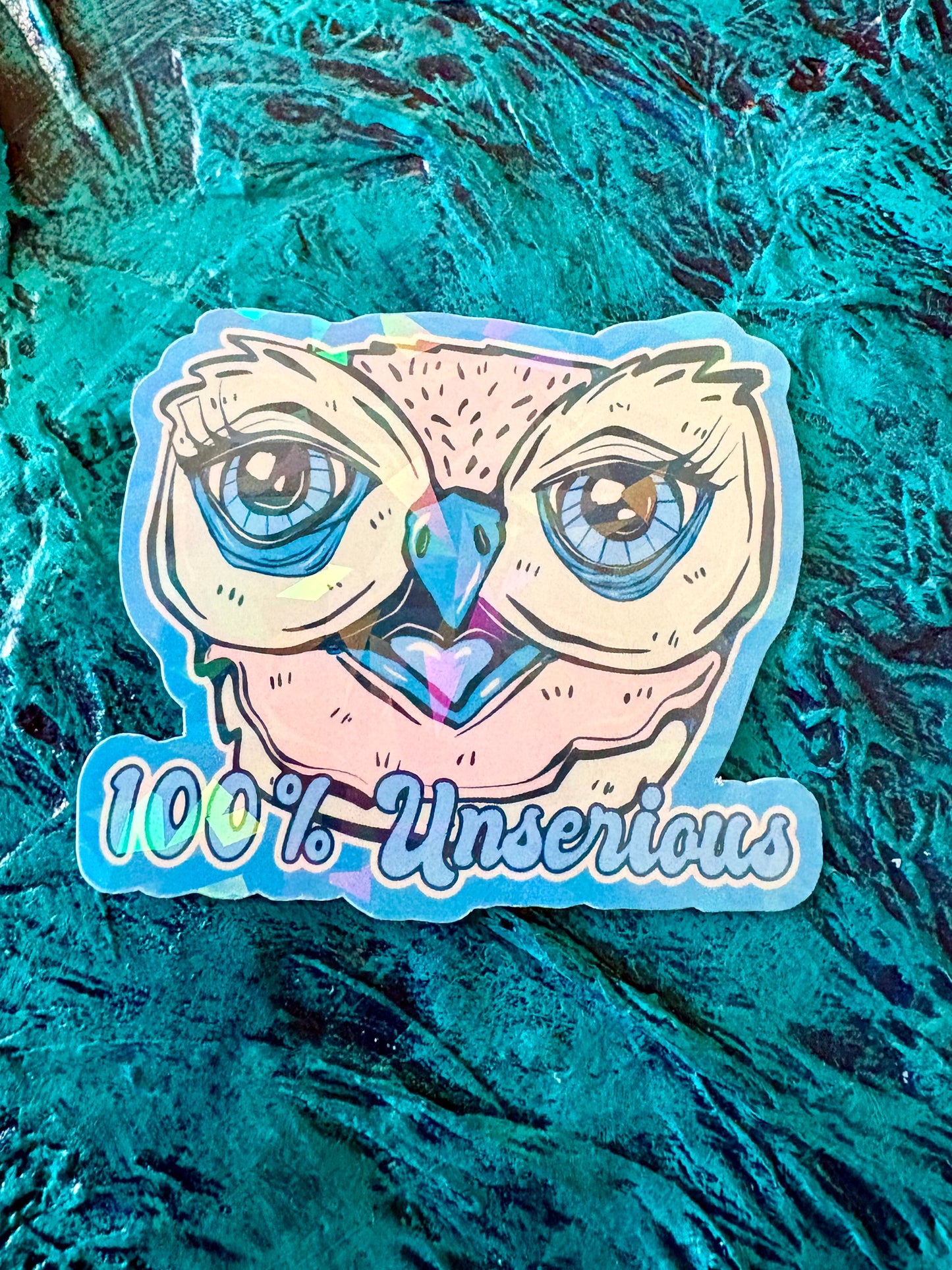 Unserious Owl Sticker